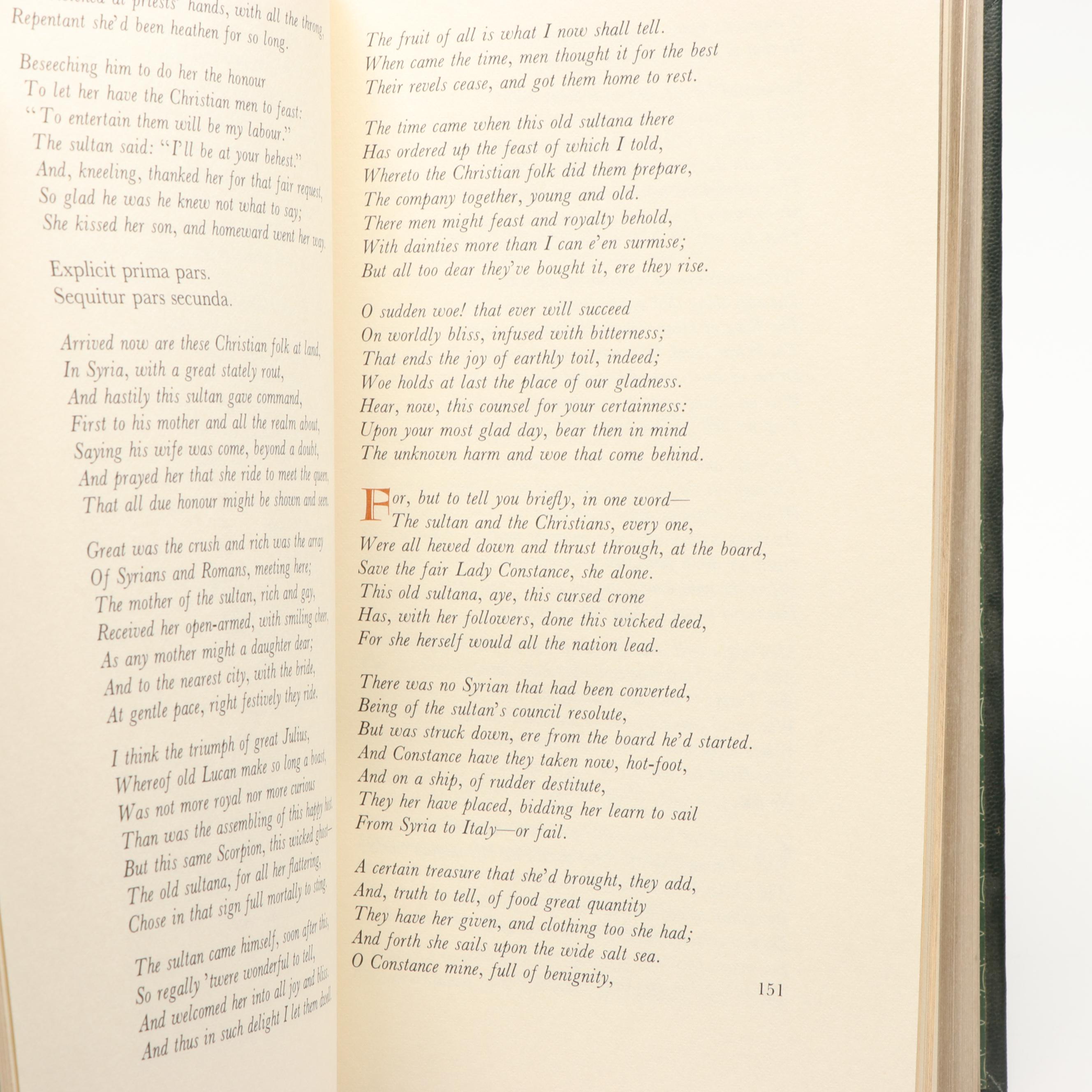 Franklin Library "Canterbury Tales" by Geoffrey Chaucer and More Classics