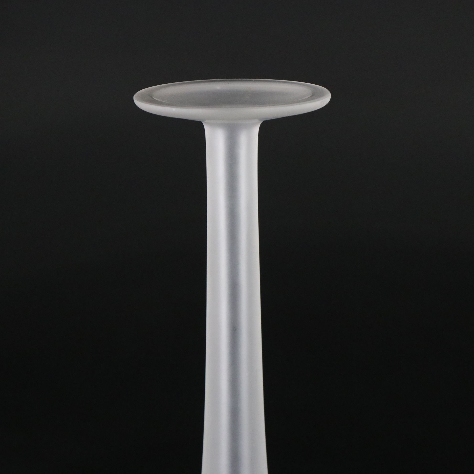 Lalique "Claude" Frosted and Clear Crystal Vase