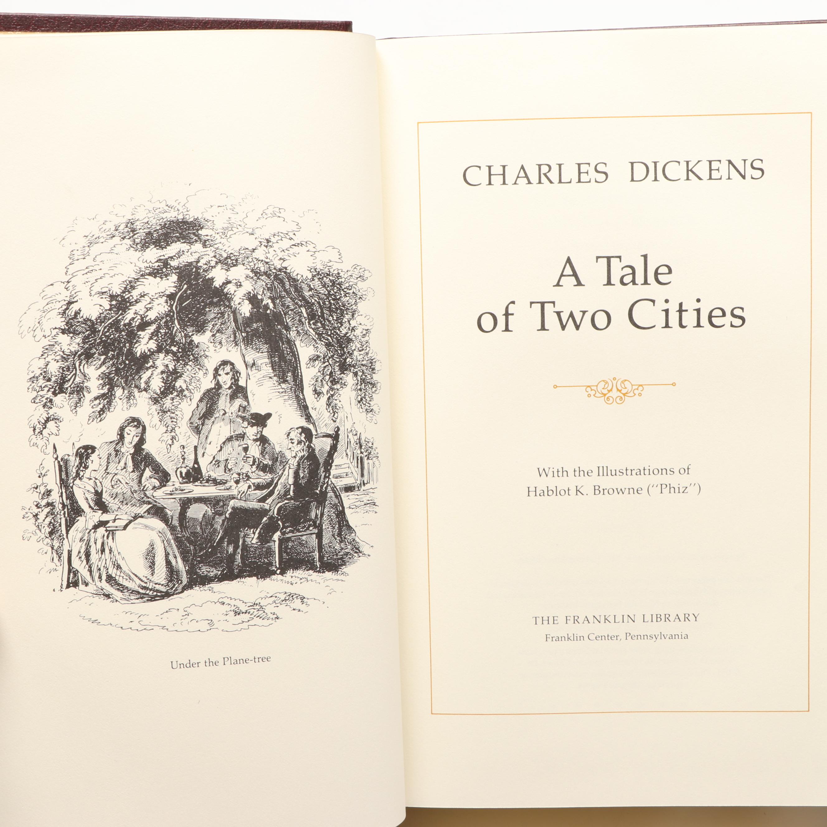 Franklin Library "A Tale of Two Cities" by Charles Dickens and More Classics