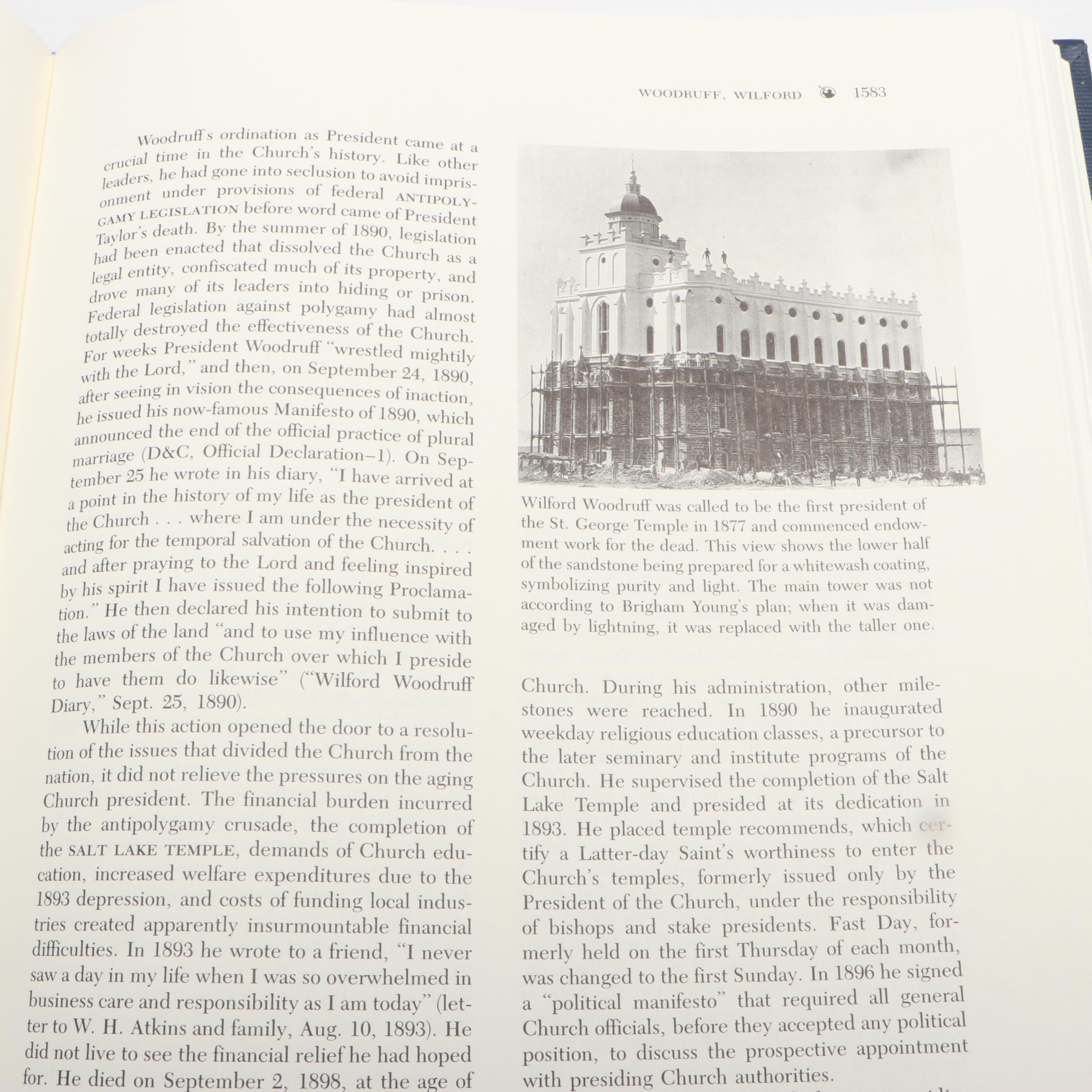 "Encyclopedia of Mormonism" Four-Volume Set Edited by Daniel H. Ludlow, 1992