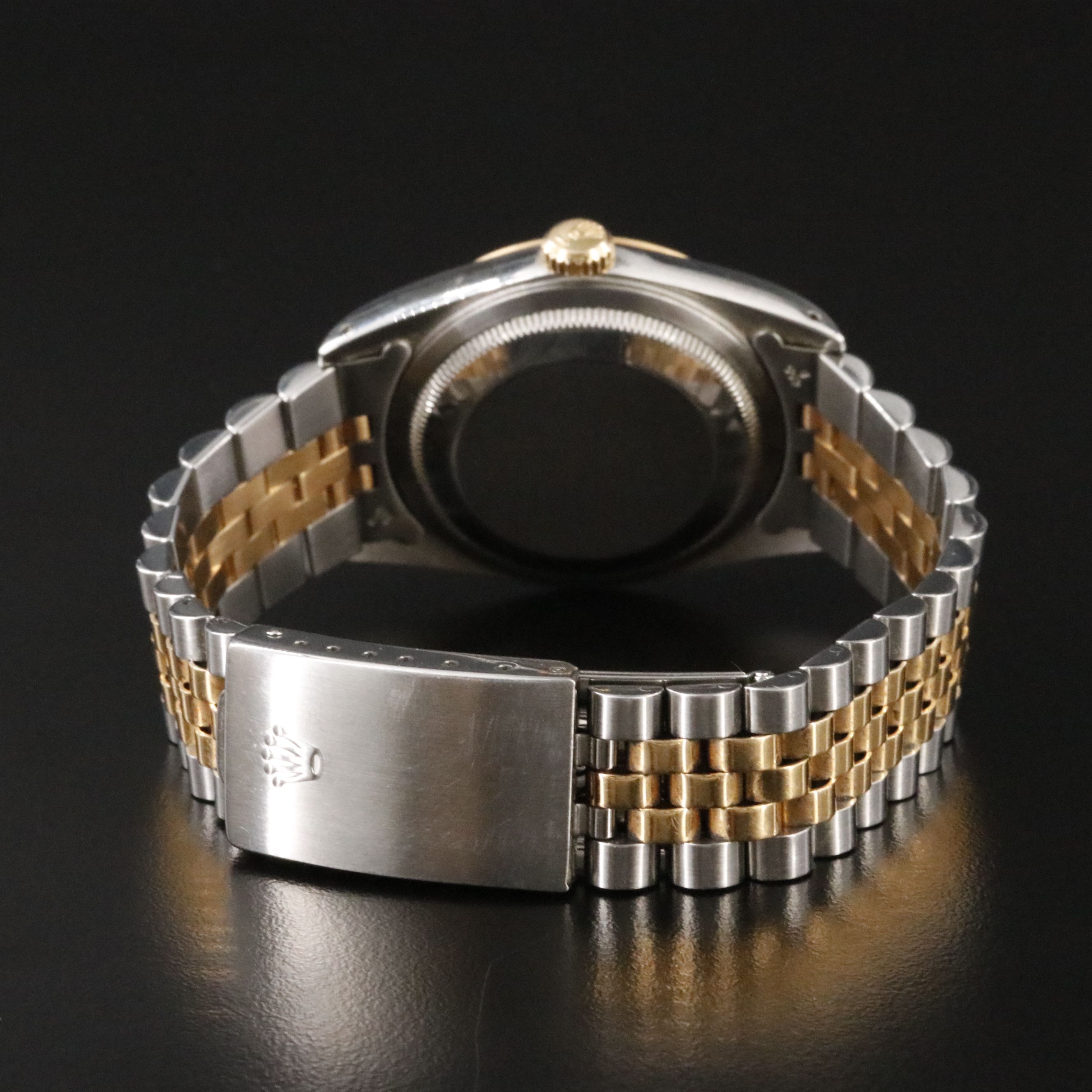 1988 Rolex Tapestry Dial Two Tone Datejust Watch