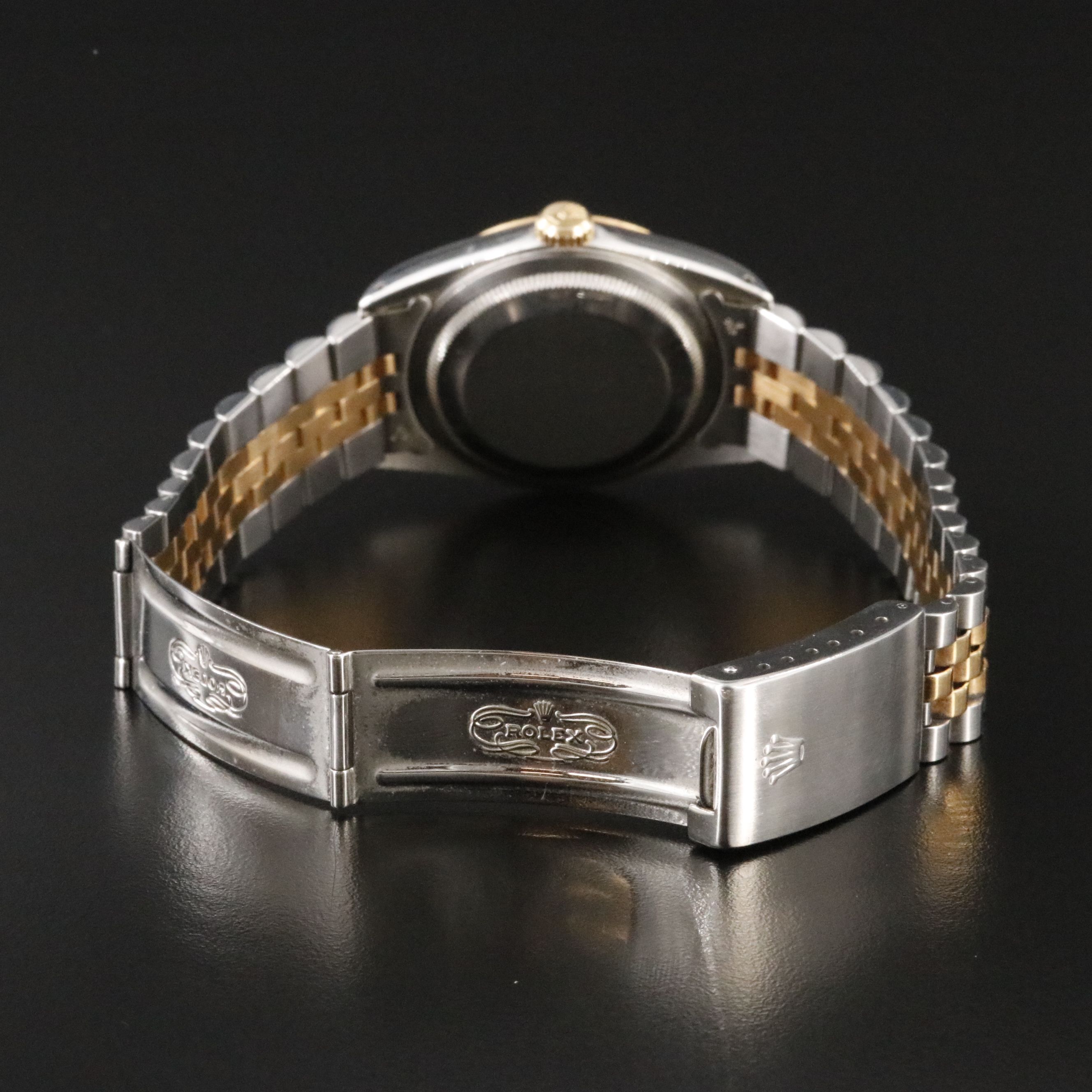 1988 Rolex Tapestry Dial Two Tone Datejust Watch