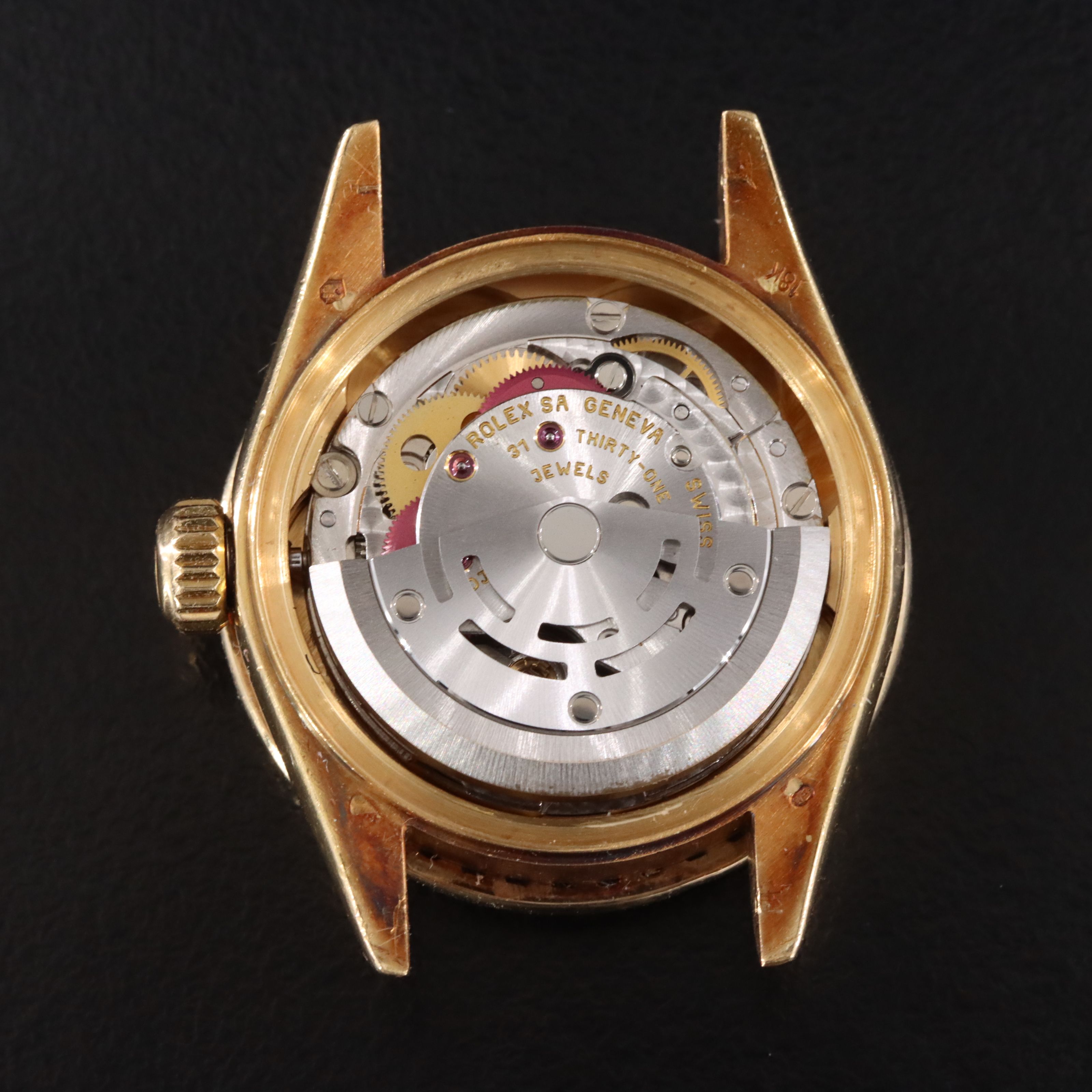 1999 Rolex Custom 1.02ctw. Diamond Dial & Bezel 18K Datejust Watch