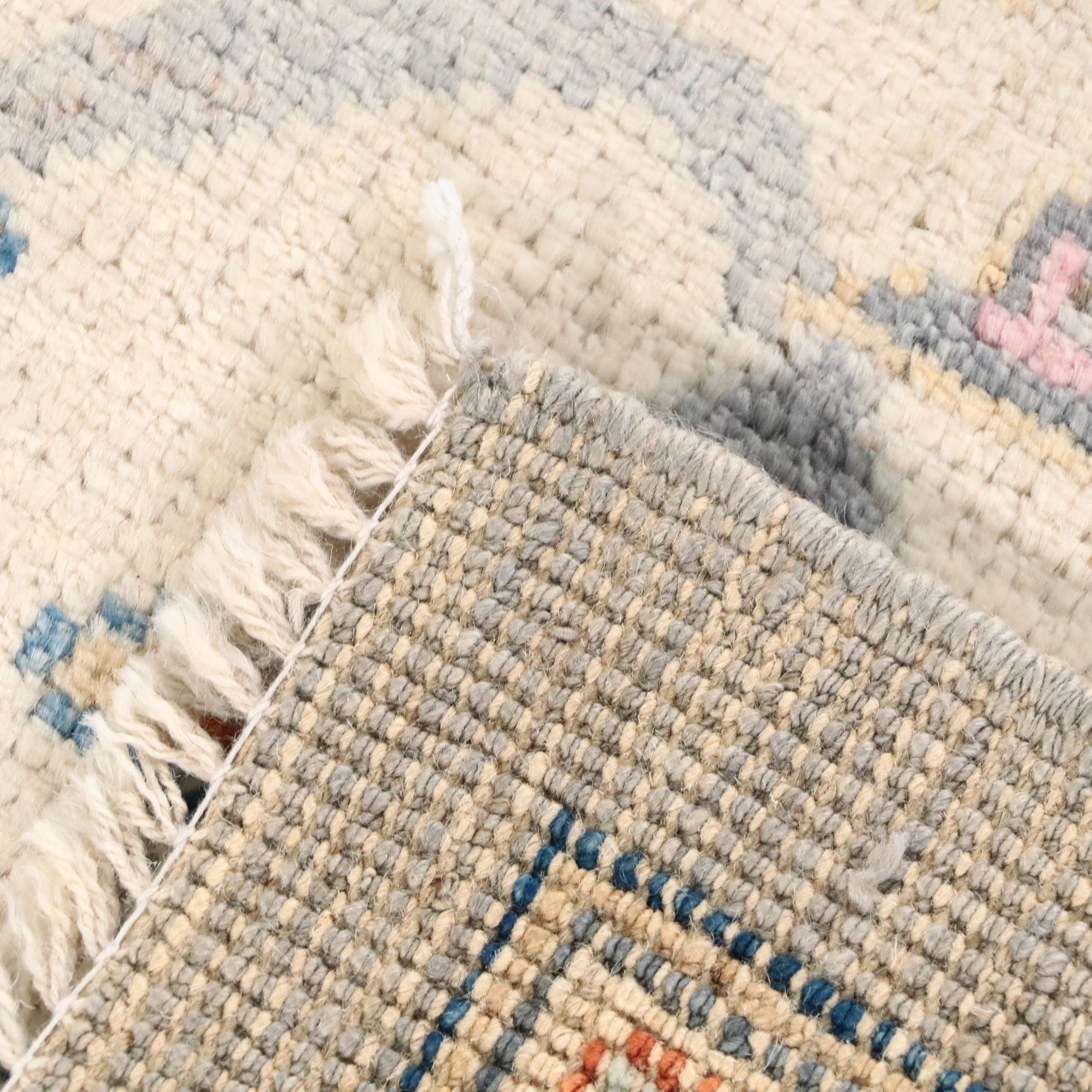 9' x 11'9 Hand-Knotted Turkish Oushak Area Rug