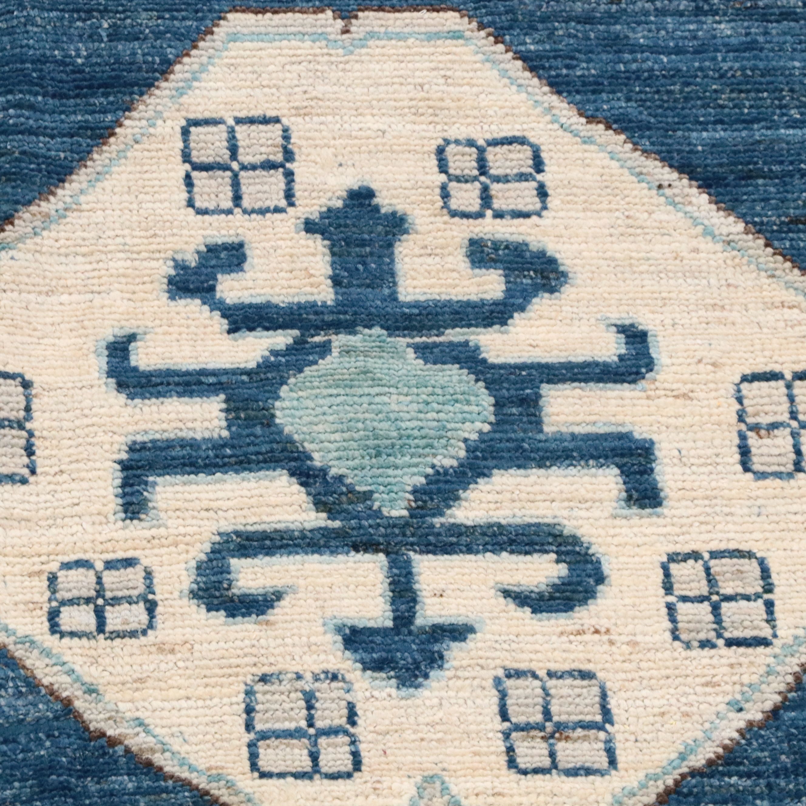 8'9 x 11'5 Hand-Knotted Indo-Turkish Oushak Area Rug