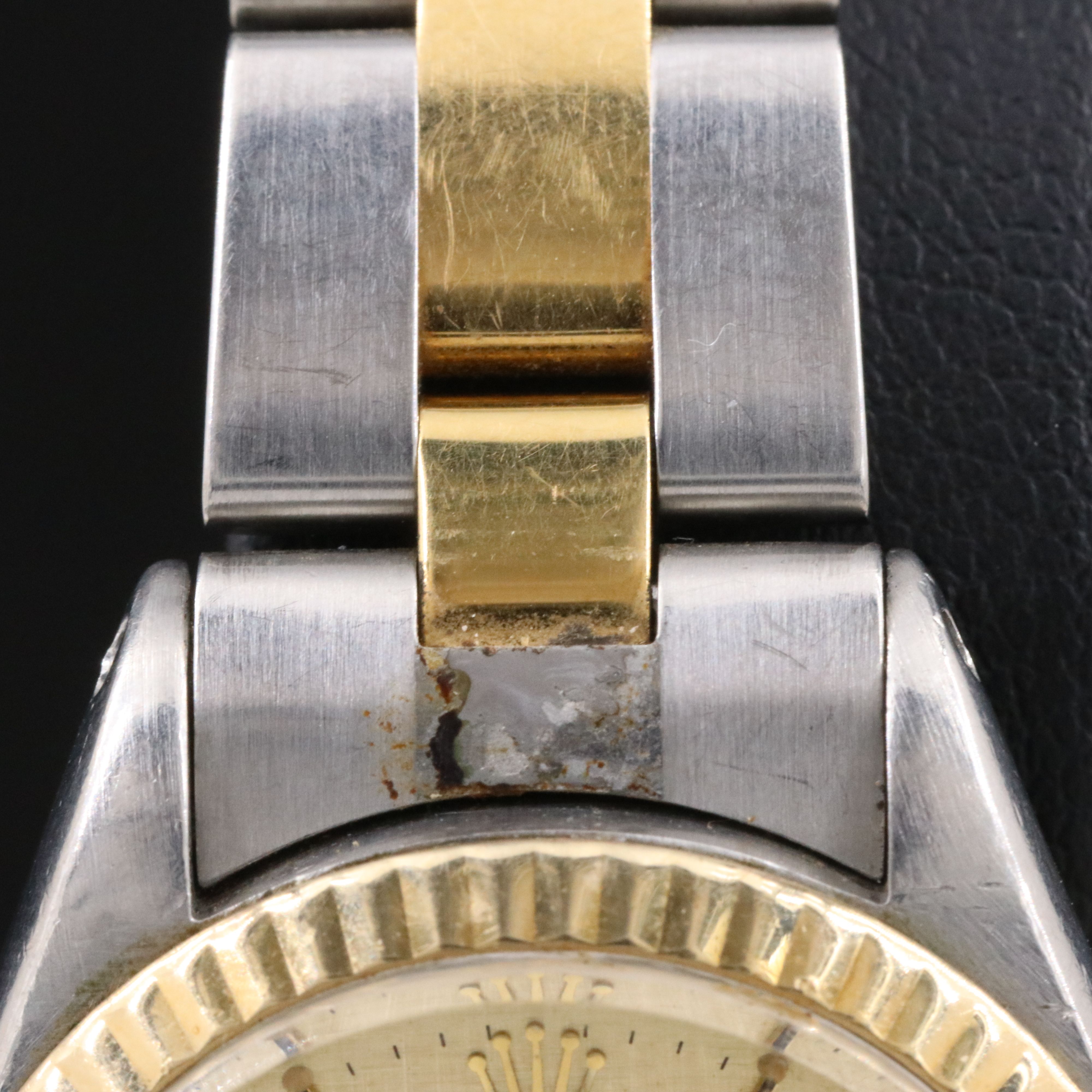 1972 Rolex Sigma Linen Dial Oyster Perpetual Date Watch