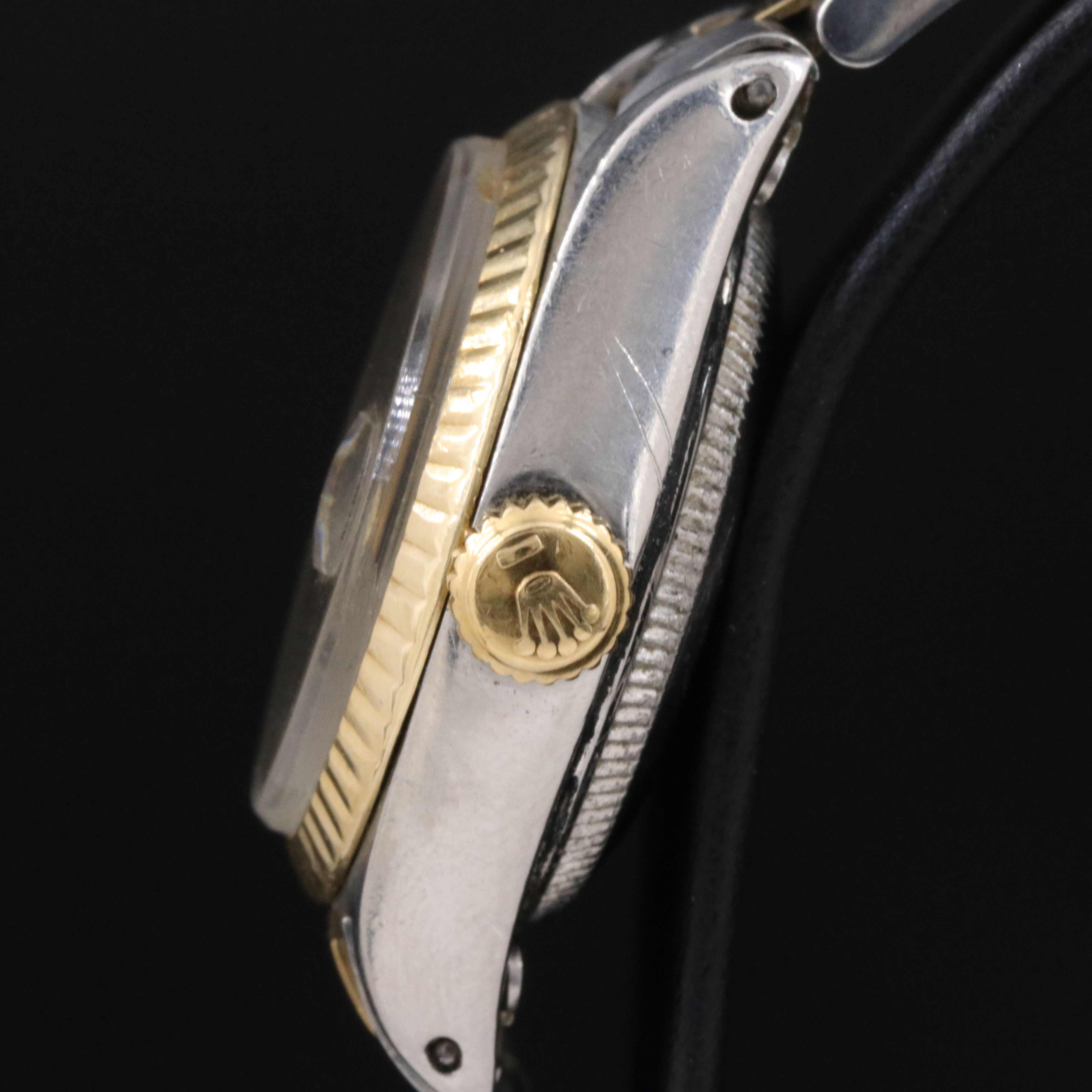 1972 Rolex Sigma Linen Dial Oyster Perpetual Date Watch