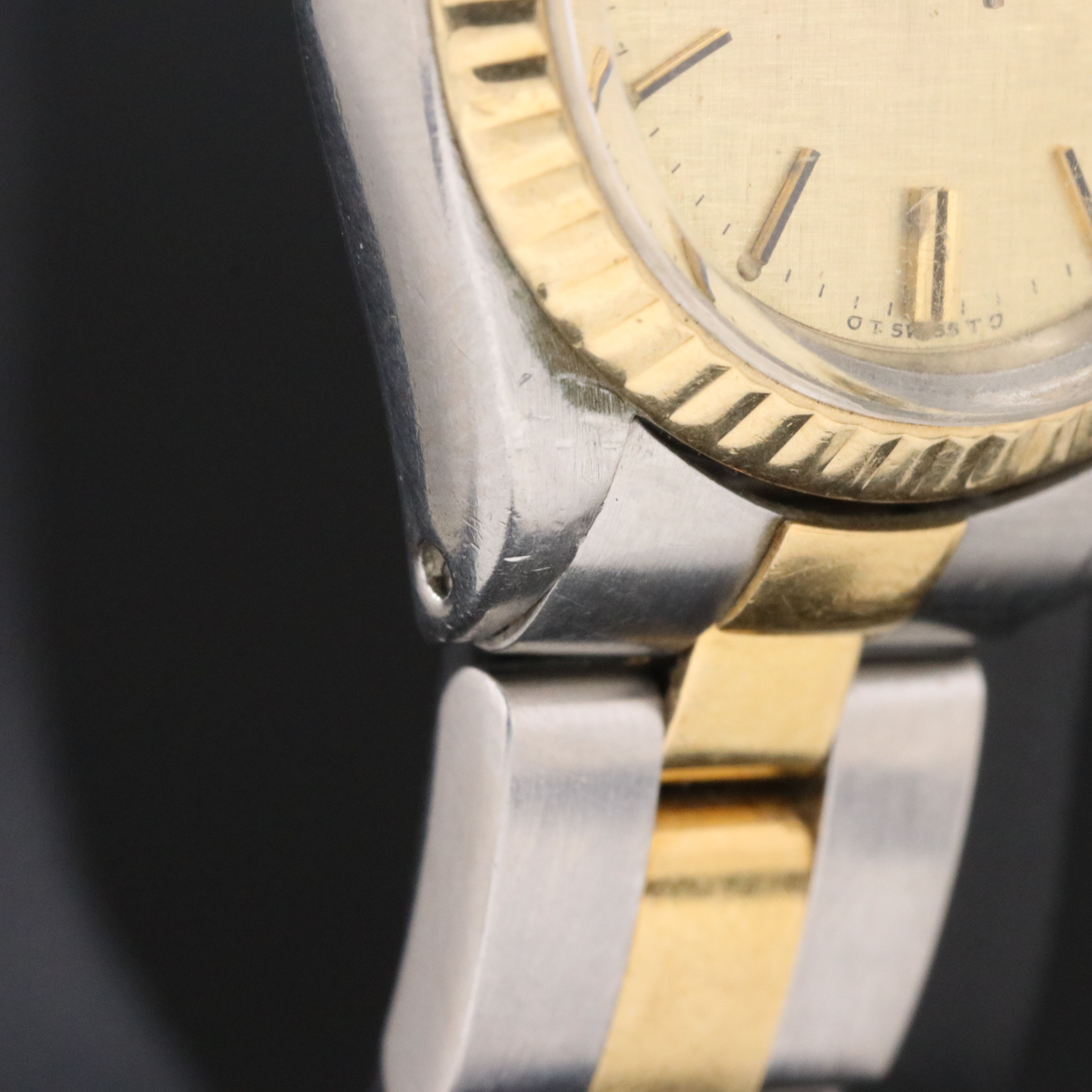 1972 Rolex Sigma Linen Dial Oyster Perpetual Date Watch
