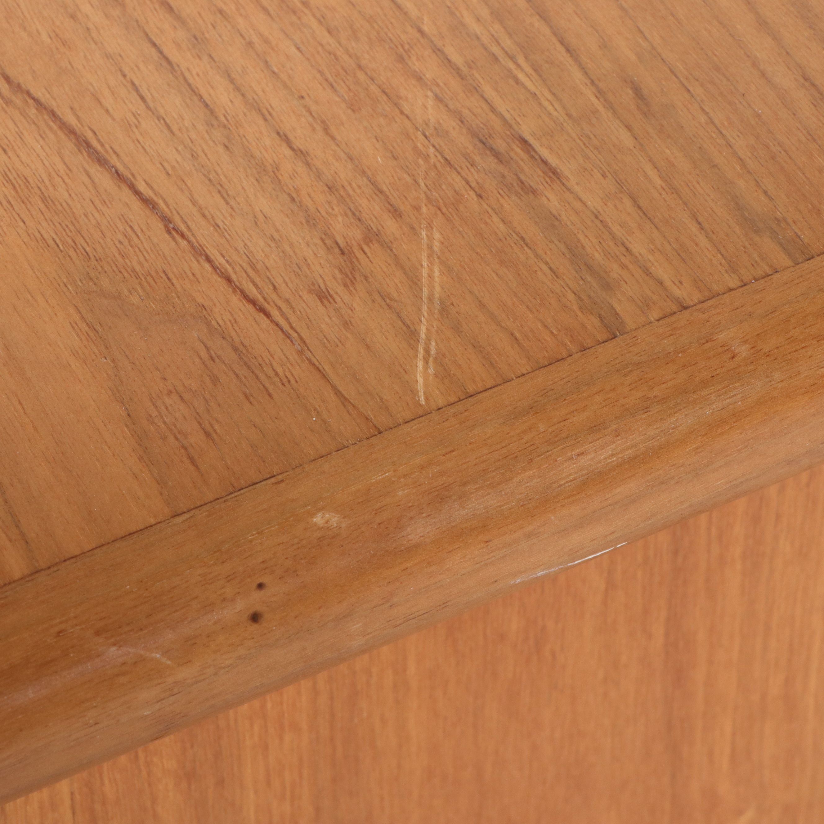 Mid Century Modern Teak or Walnut Sideboard with Sliding Doors