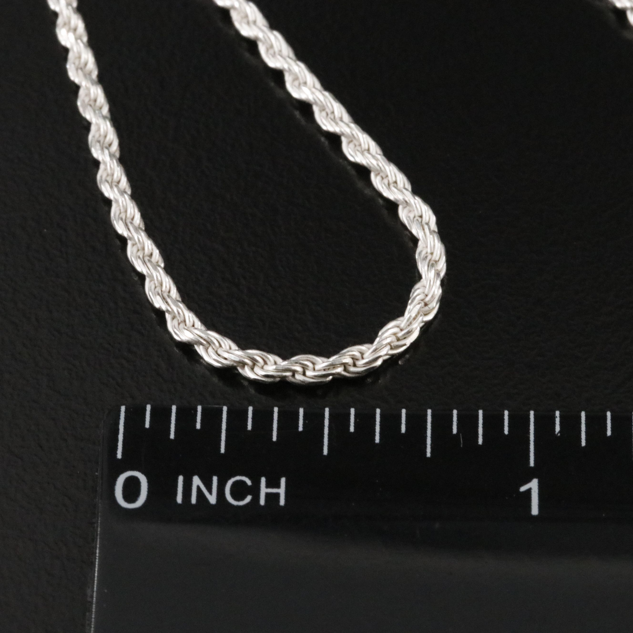 Sterling Rope Chain Necklace