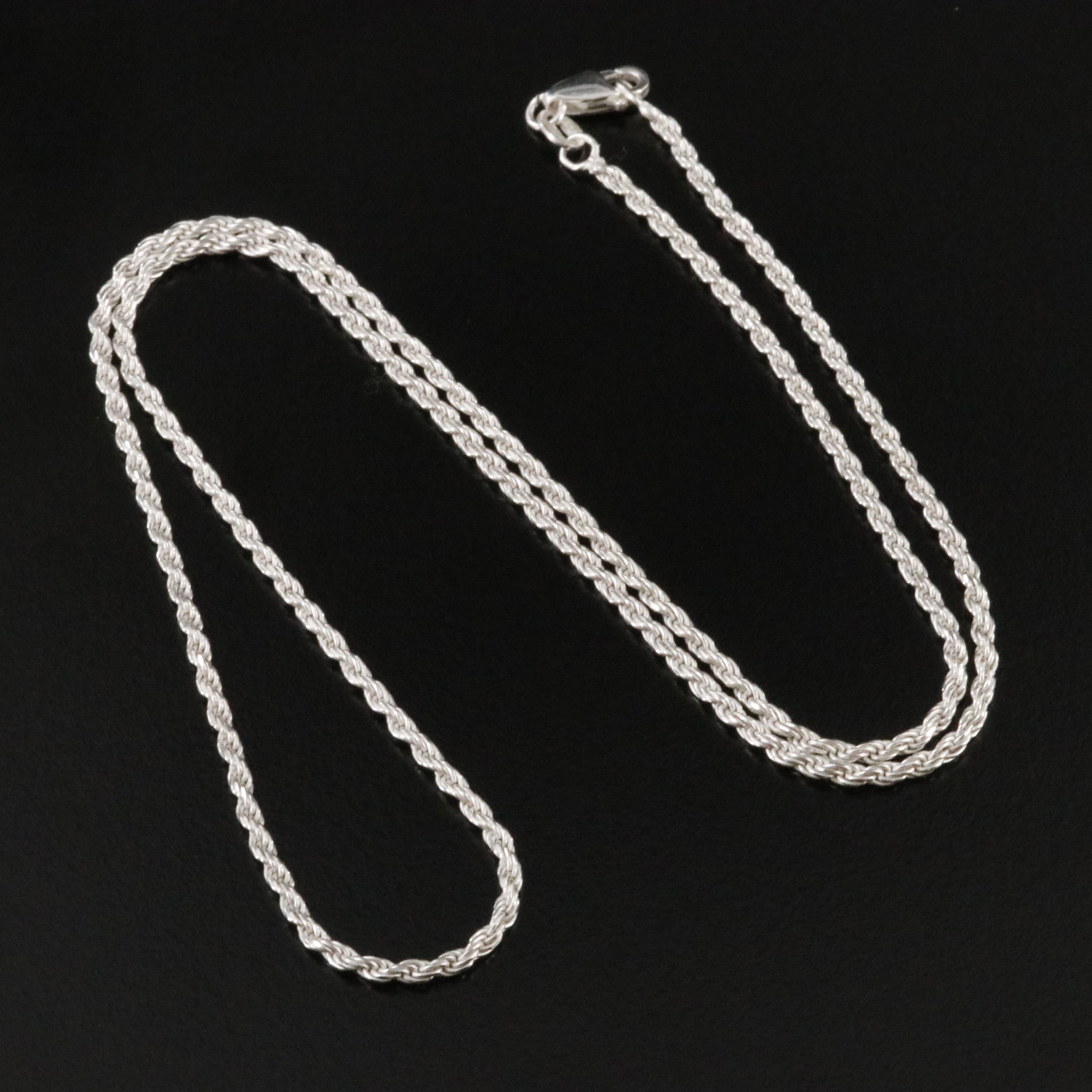Sterling Rope Chain Necklace