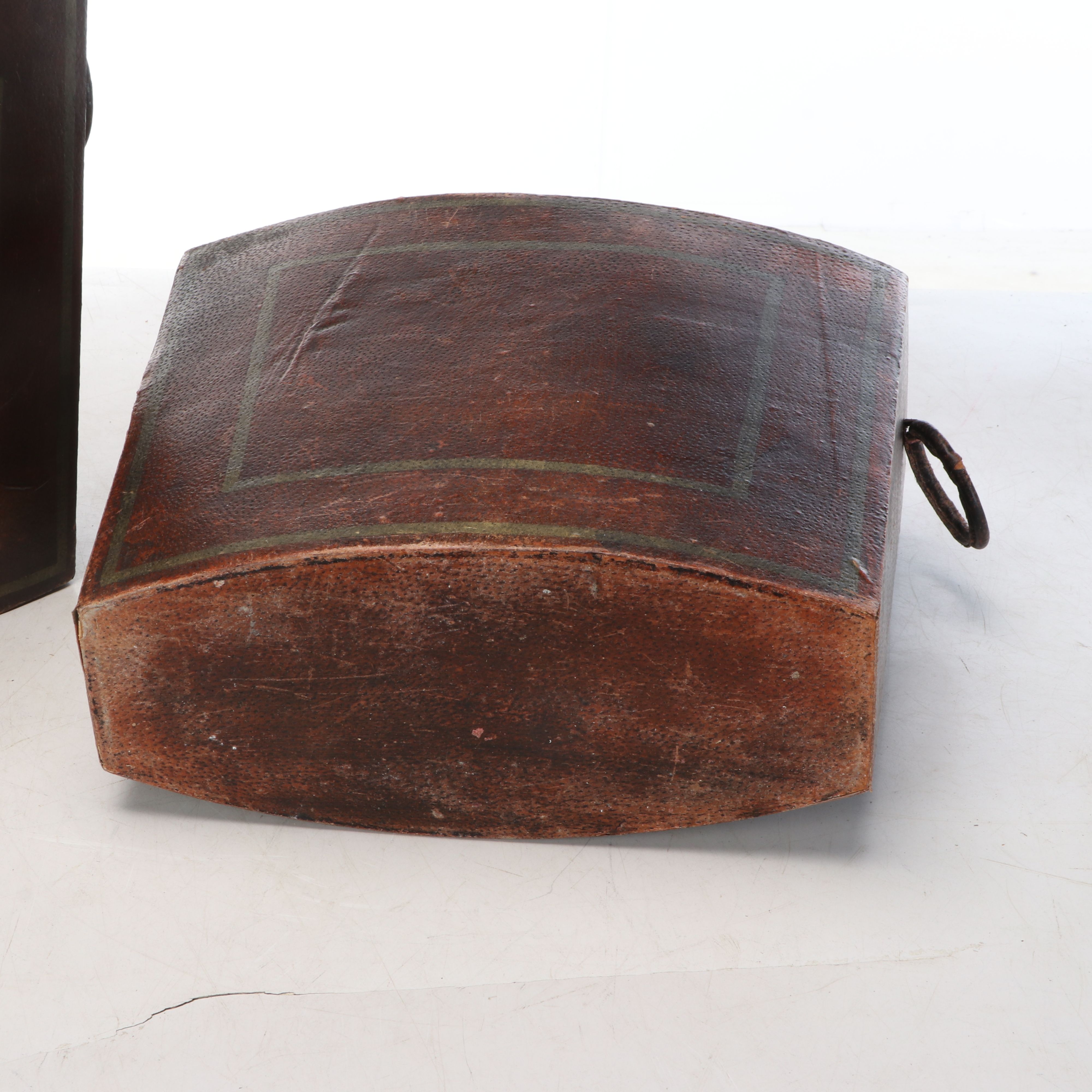 Pair of Leather Covered Umbrella Stands