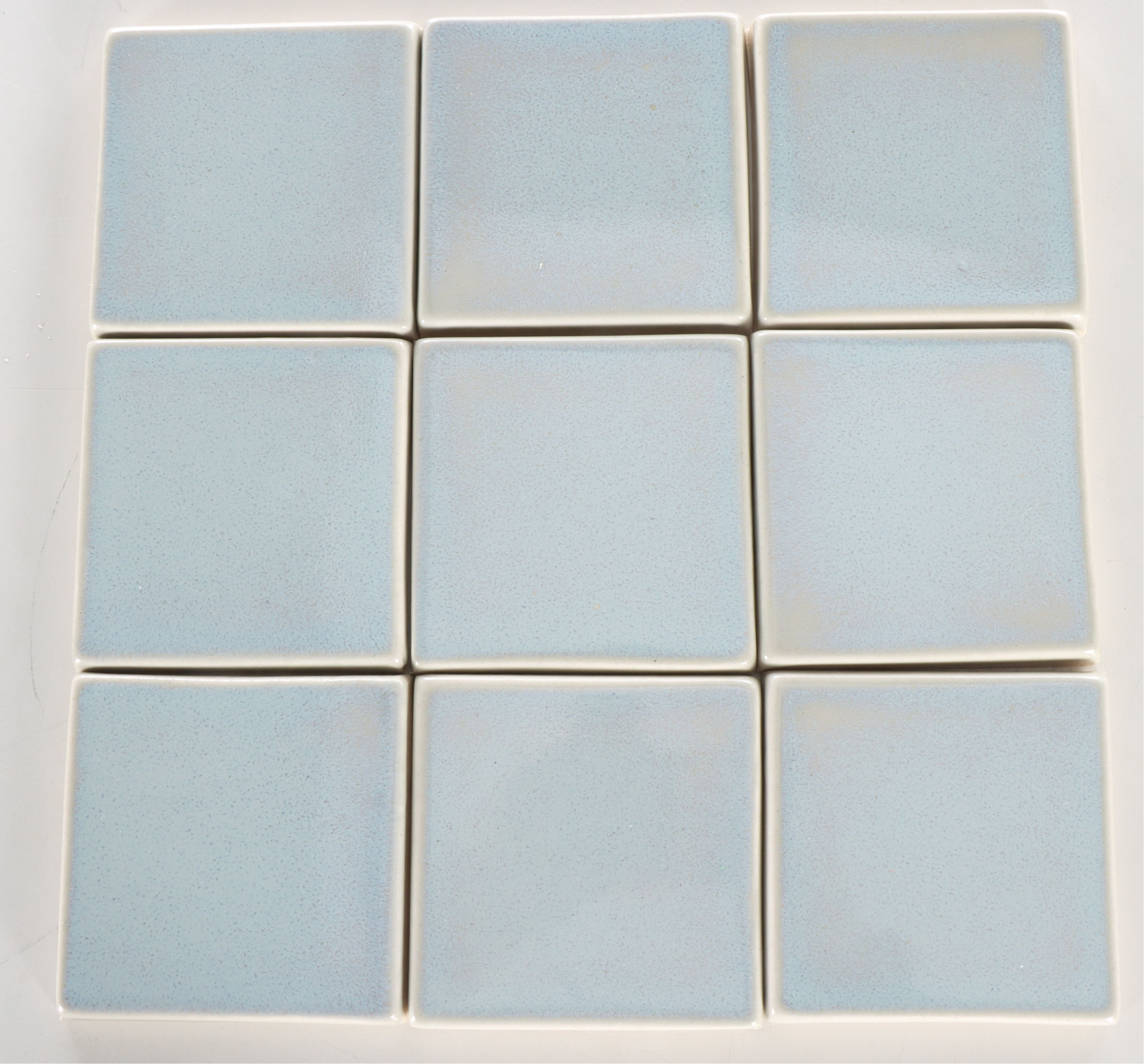 Rookwood Pottery "Misty Moon" Production Field Tiles with Decorative Inlay Tiles