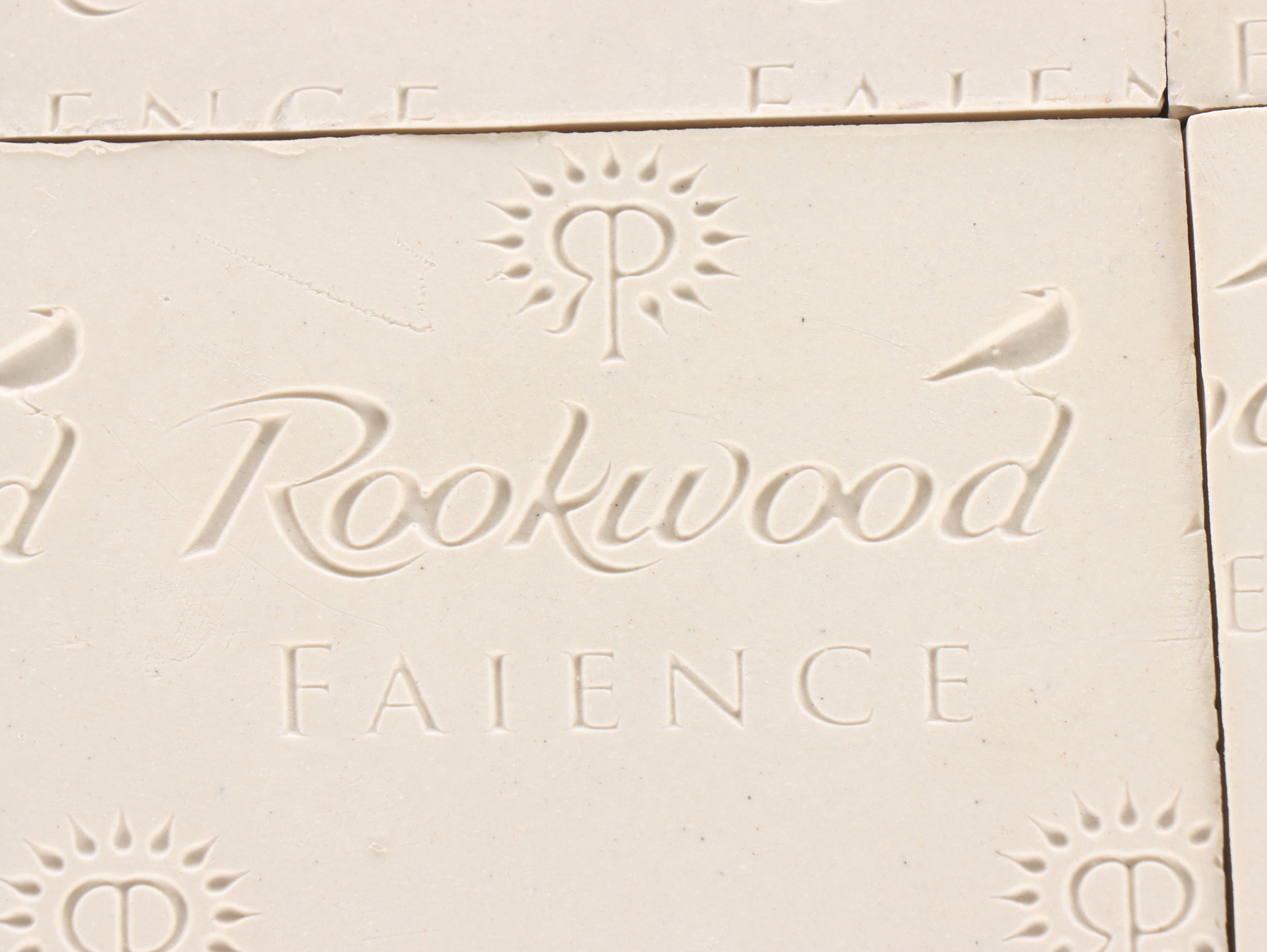 Rookwood Pottery "Misty Moon" Production Field Tiles with Decorative Inlay Tiles