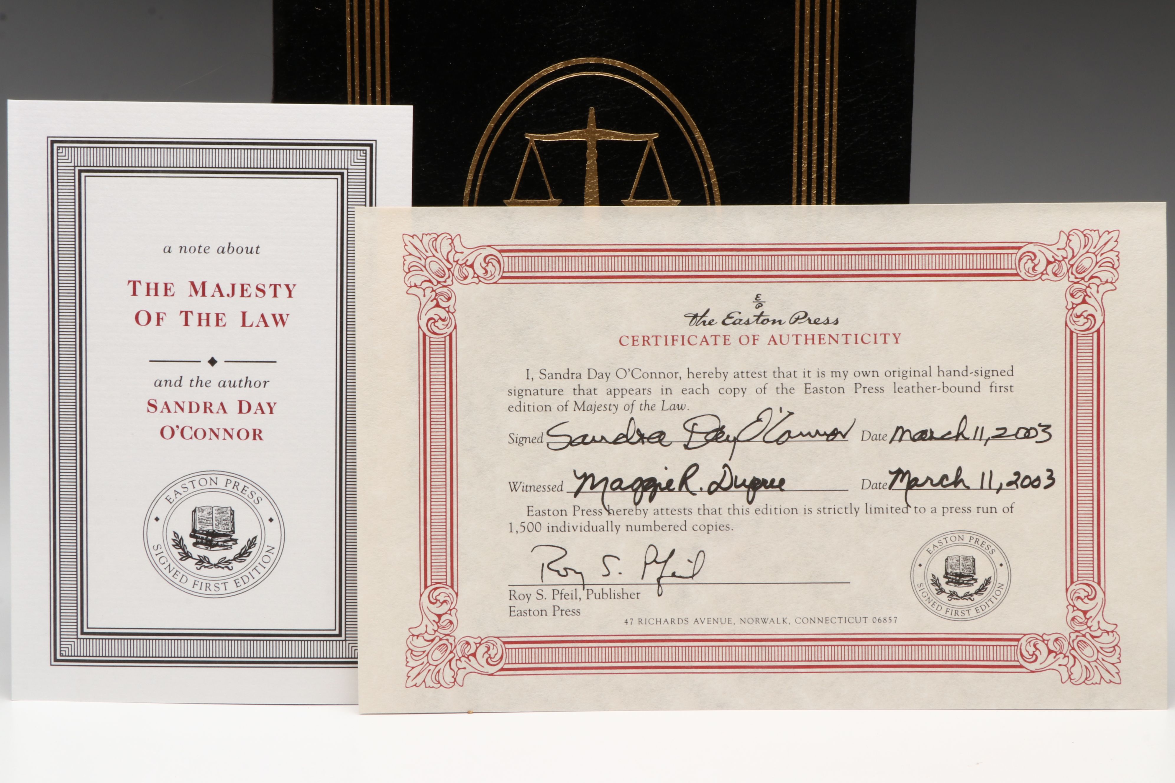 Signed First Edition "The Majesty of the Law" with More Signed First Editions