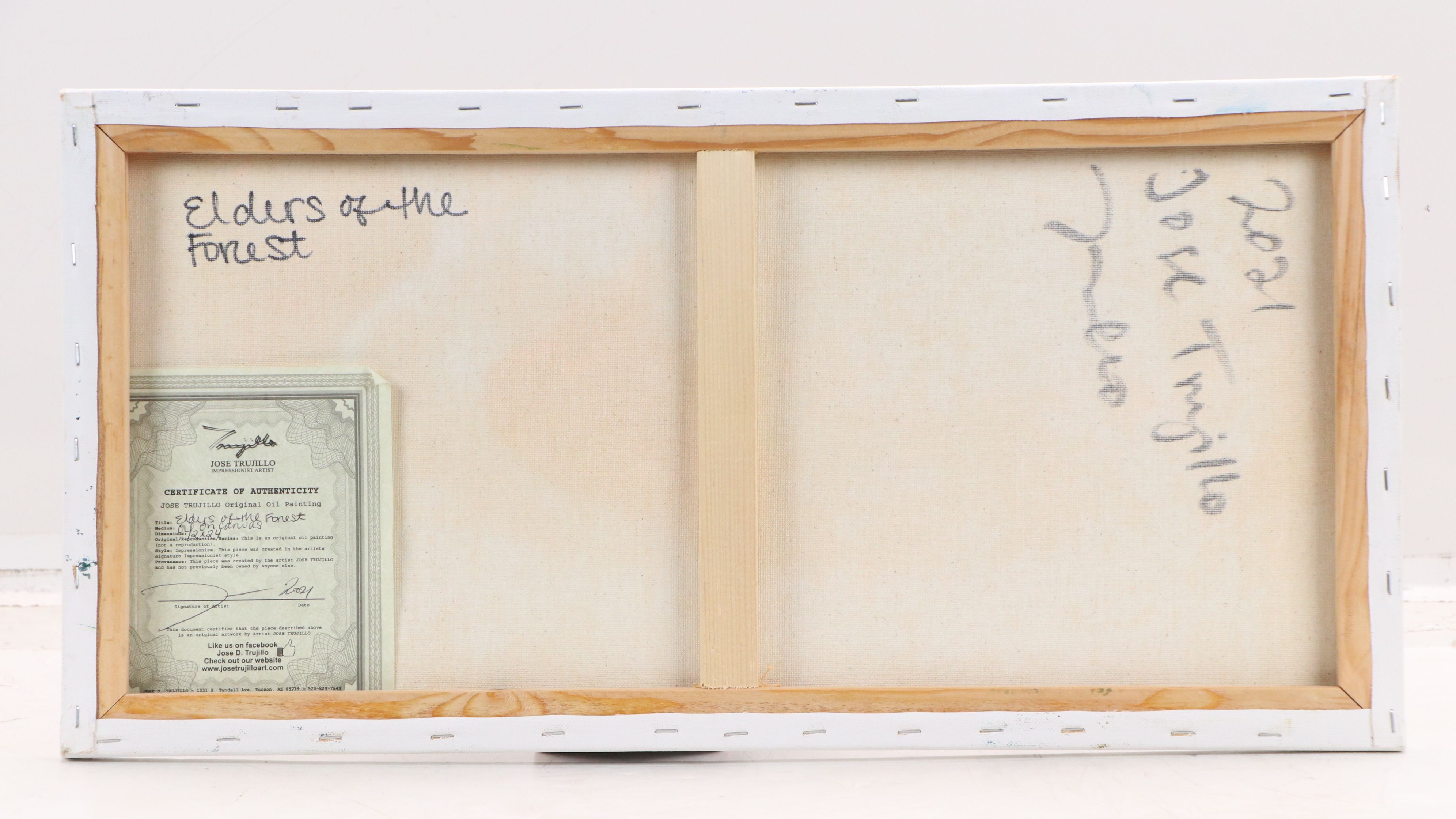 José Trujillo Oil Painting "Elders of the Forest," 2024