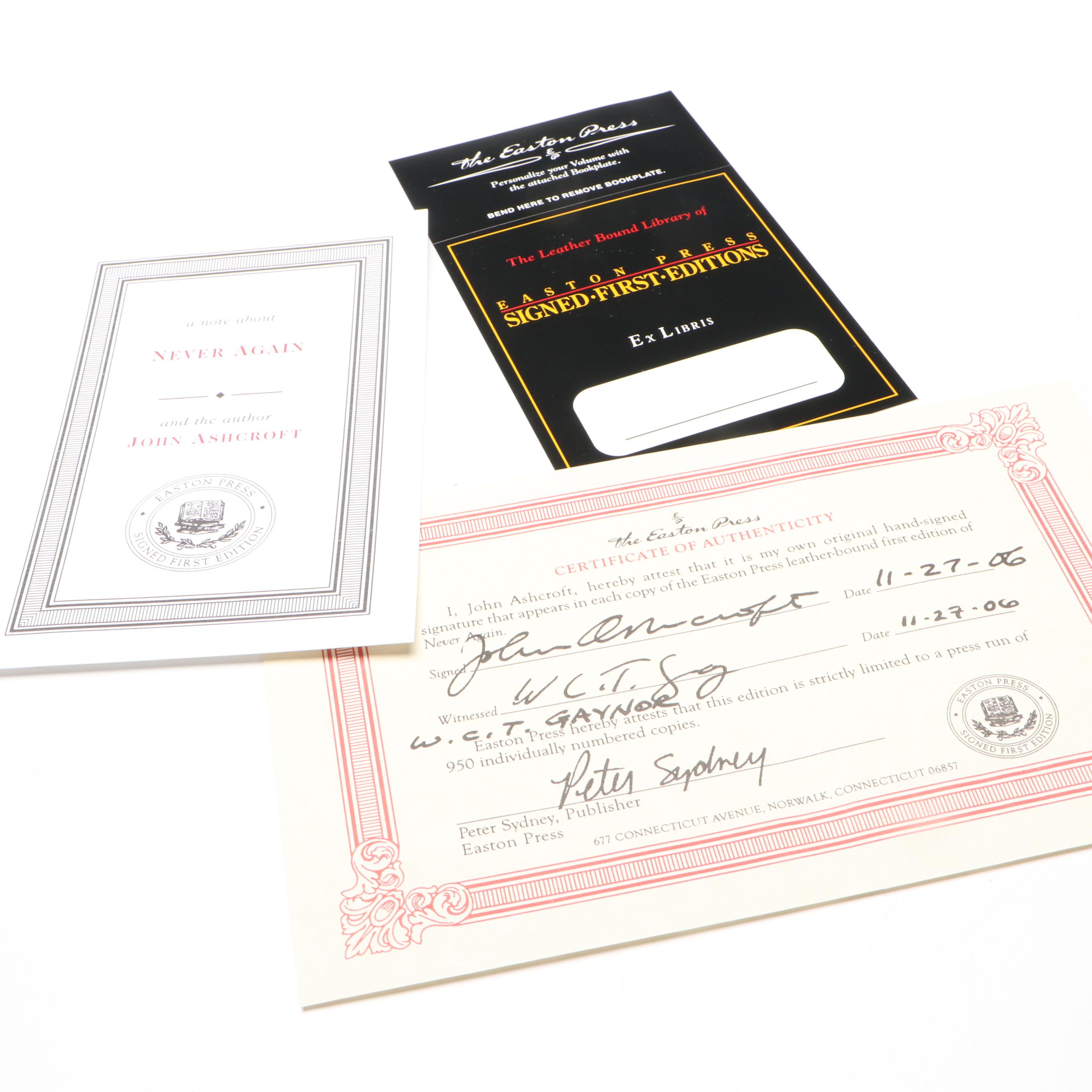 Signed Limited First Edition "Herding Cats" by Trent Lott and More Books