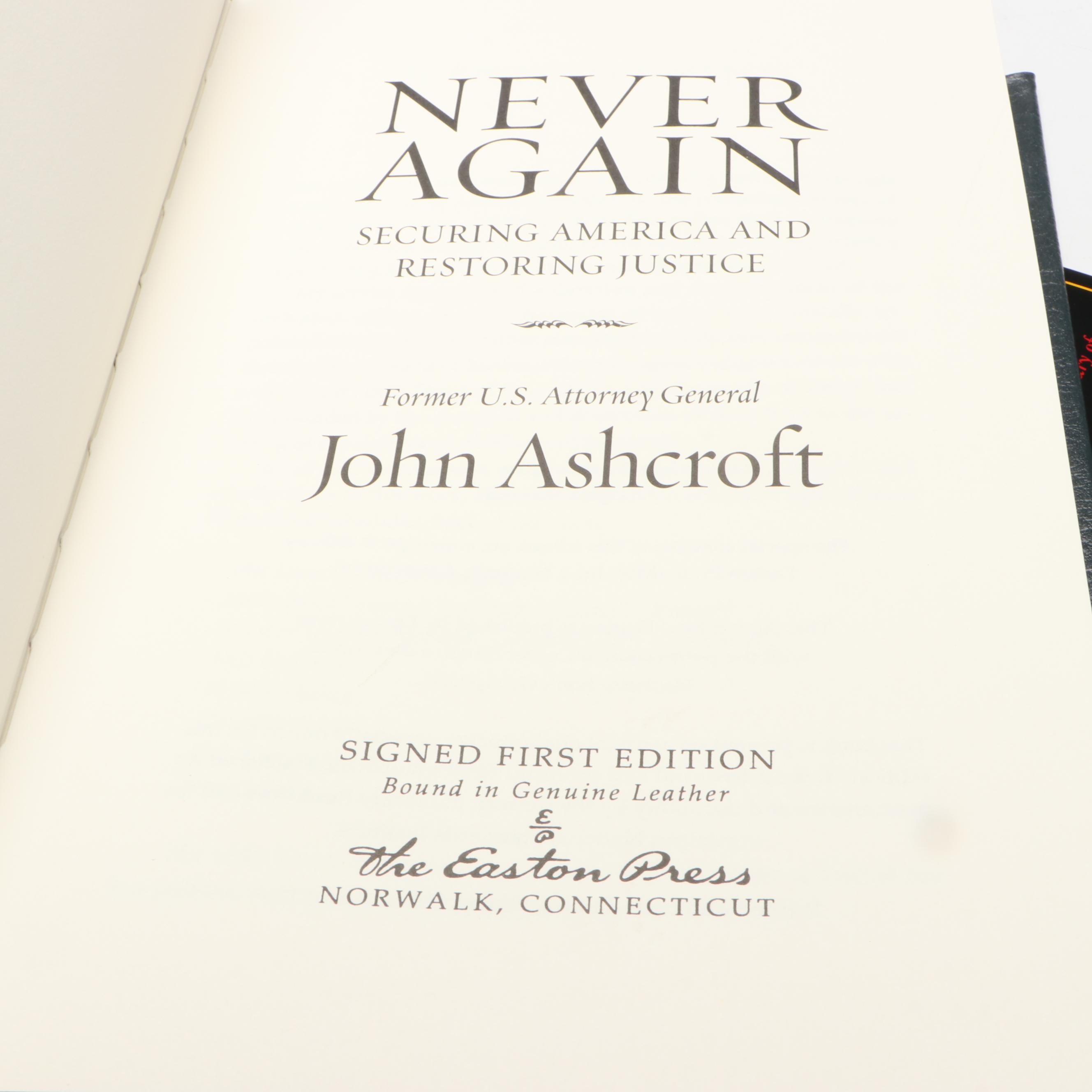 Signed Limited First Edition "Herding Cats" by Trent Lott and More Books