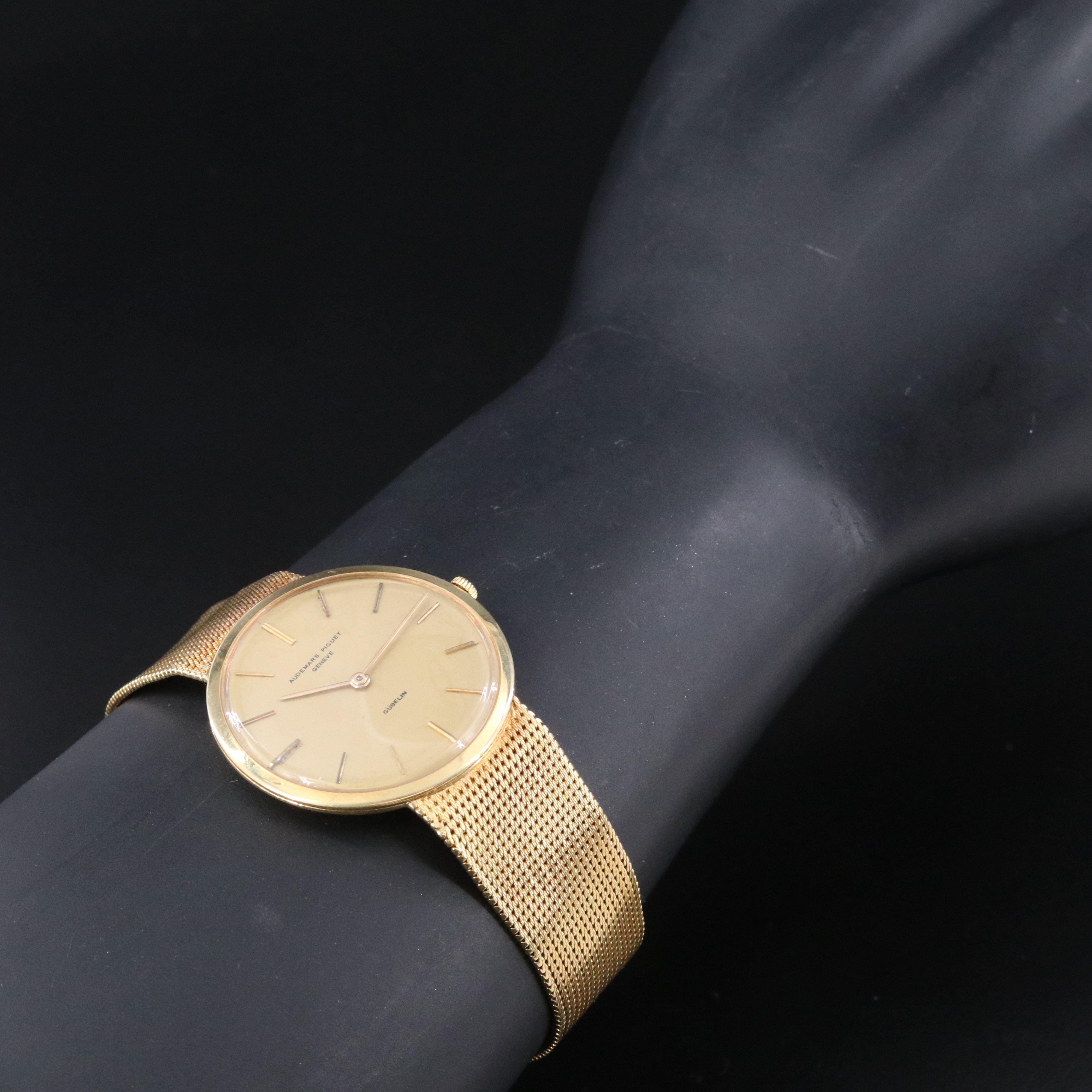 18K Audemars Piguet Gubelin Thin Stem Wind Dress Watch