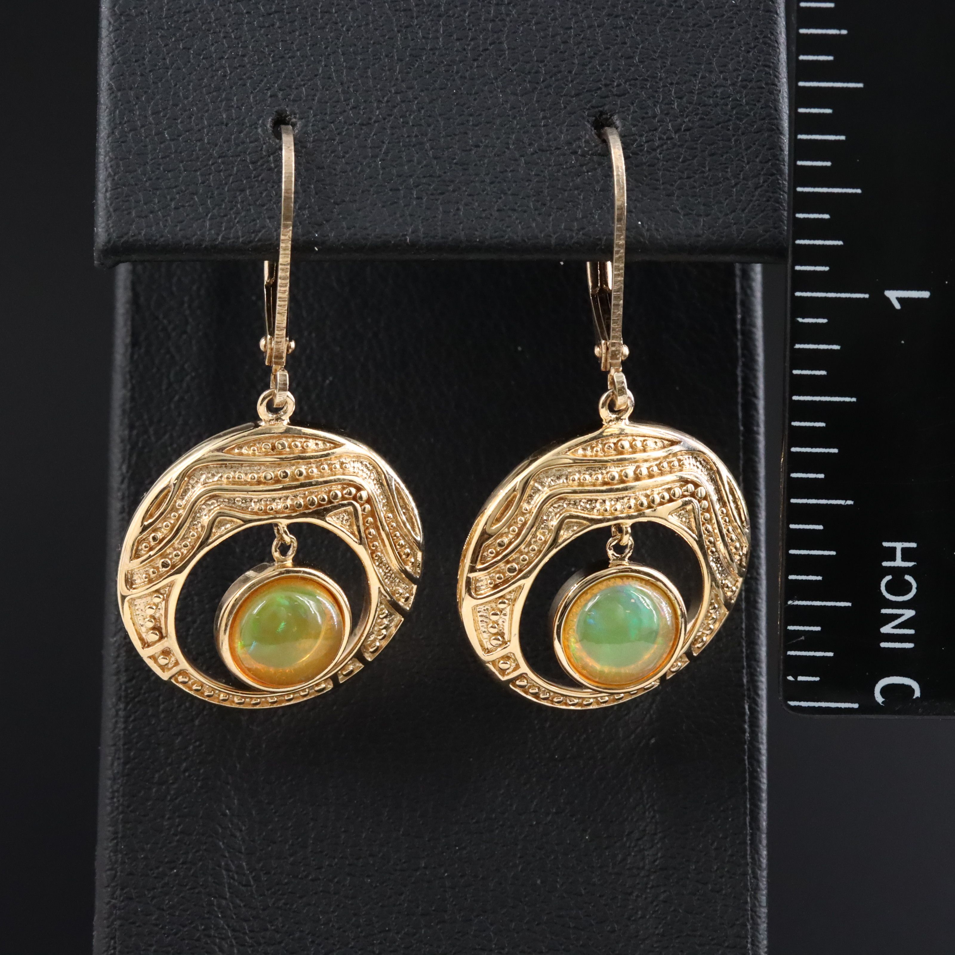 Sterling Opal Drop Earrings