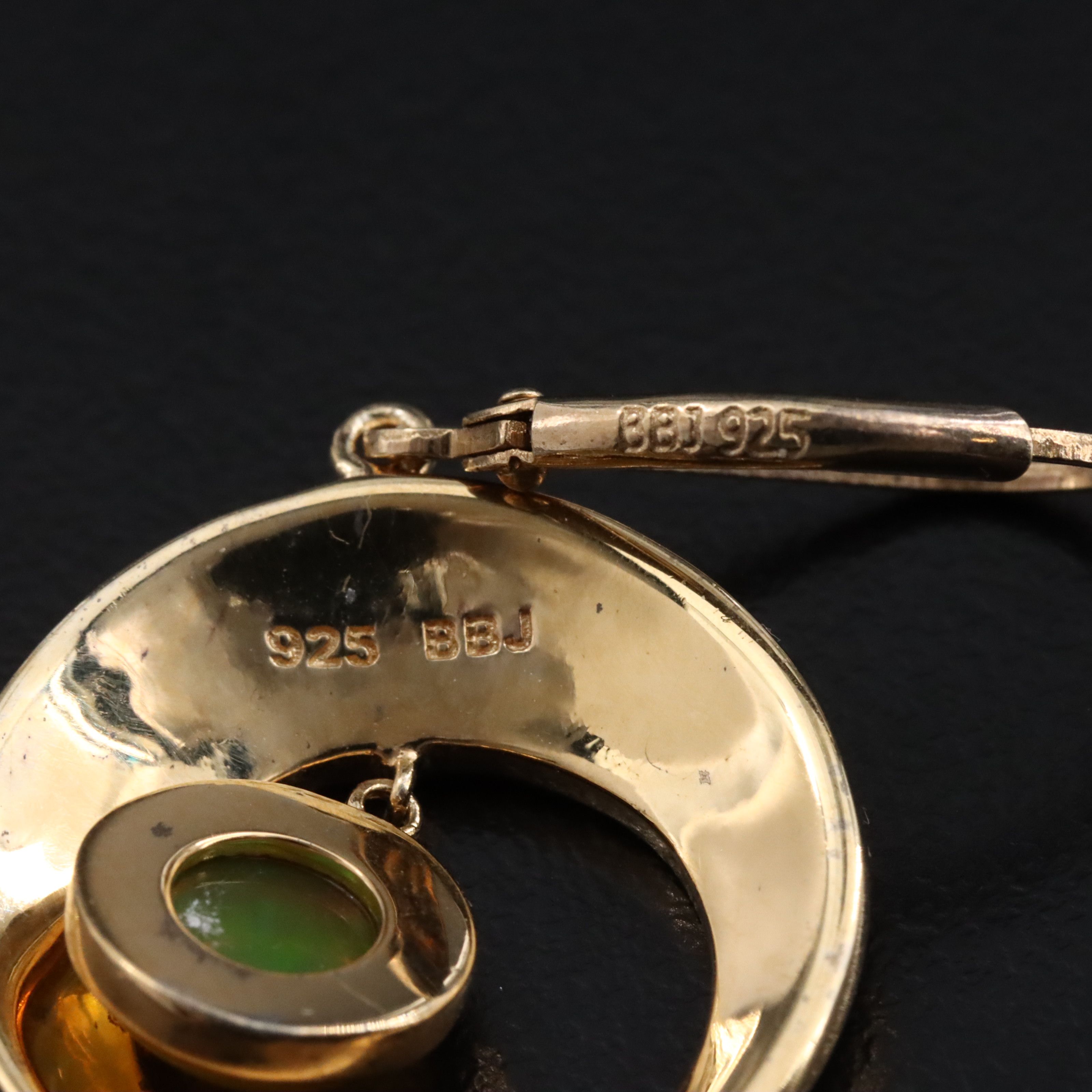 Sterling Opal Drop Earrings