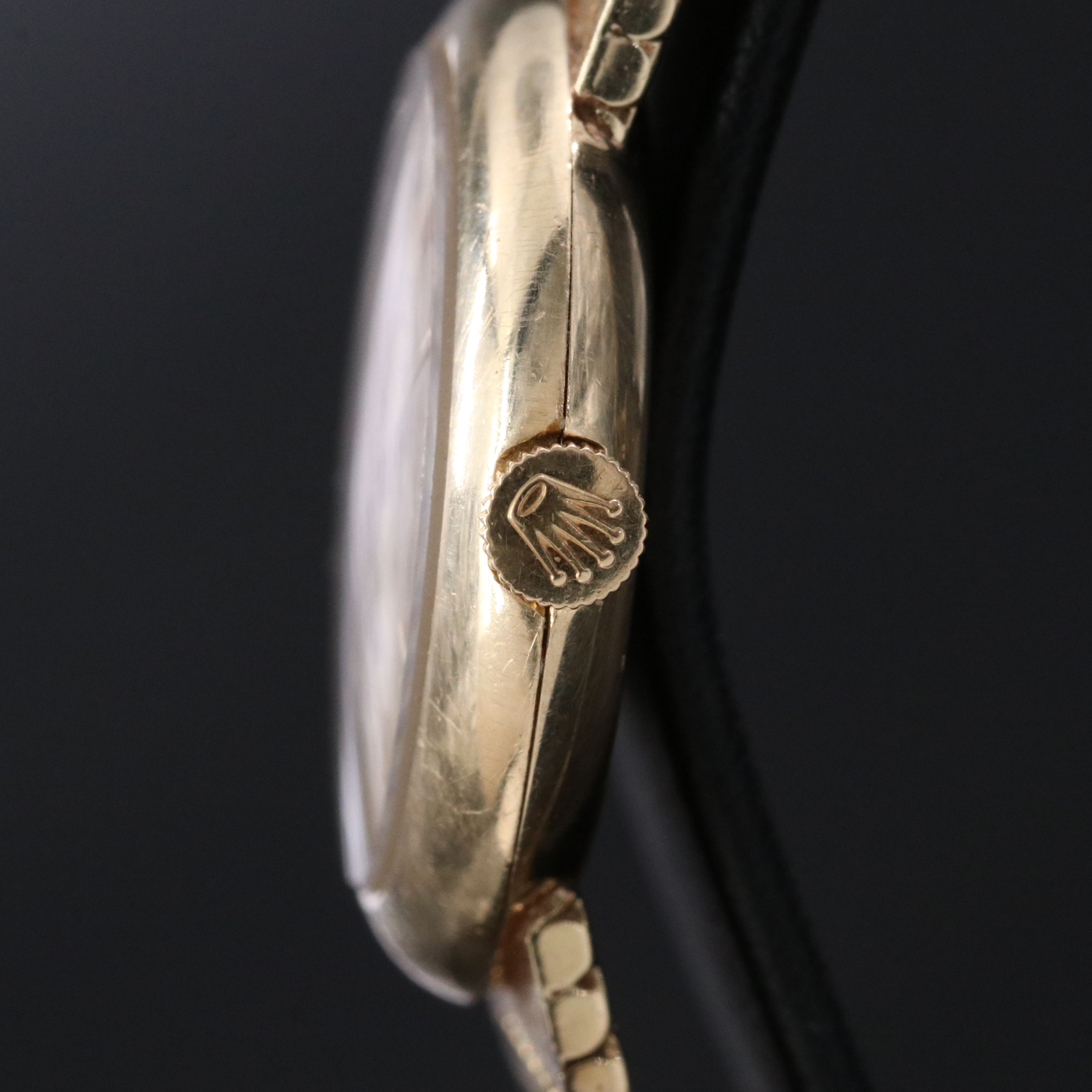 Vintage 14K Rolex Cellini Stem Wind Dress Watch