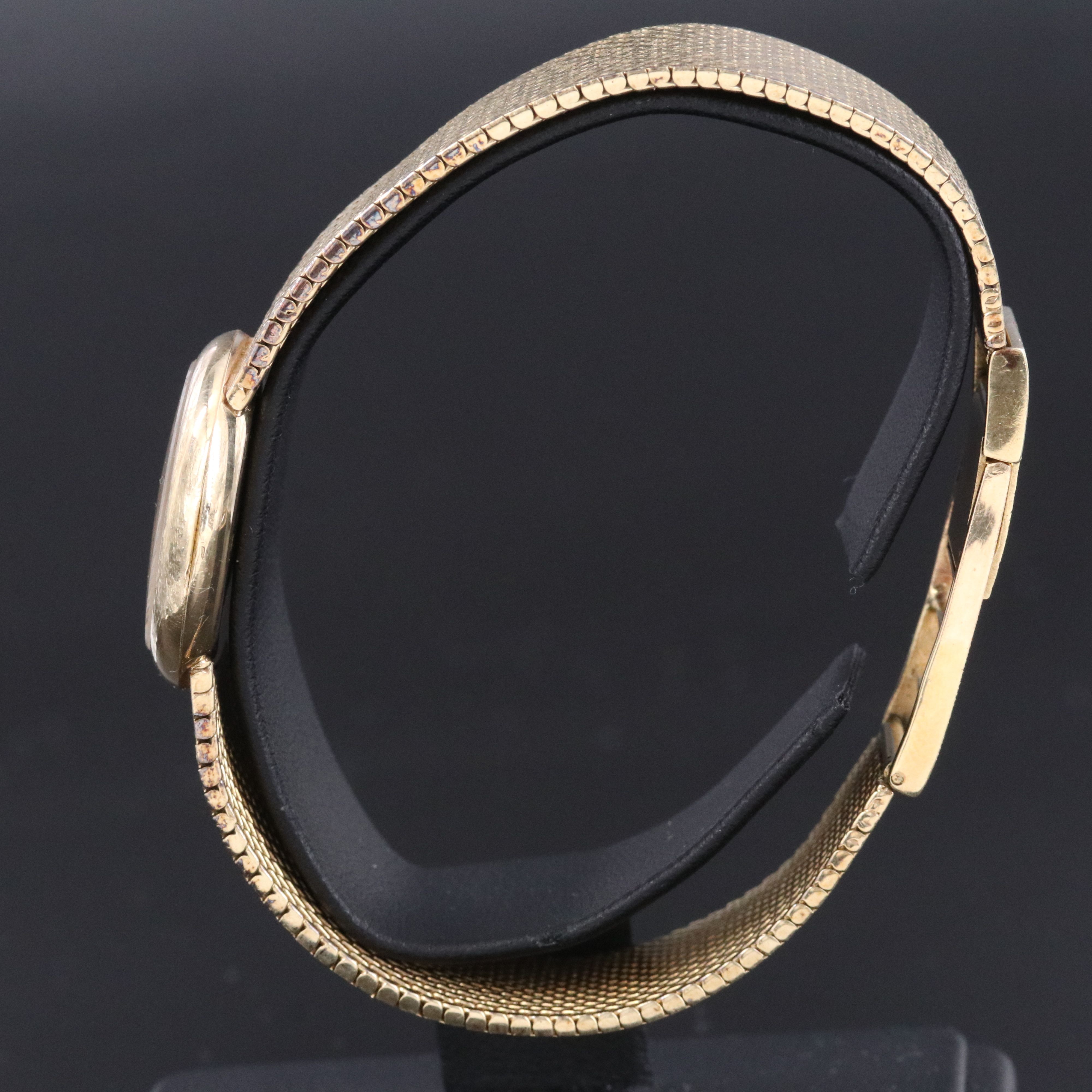 Vintage 14K Rolex Cellini Stem Wind Dress Watch