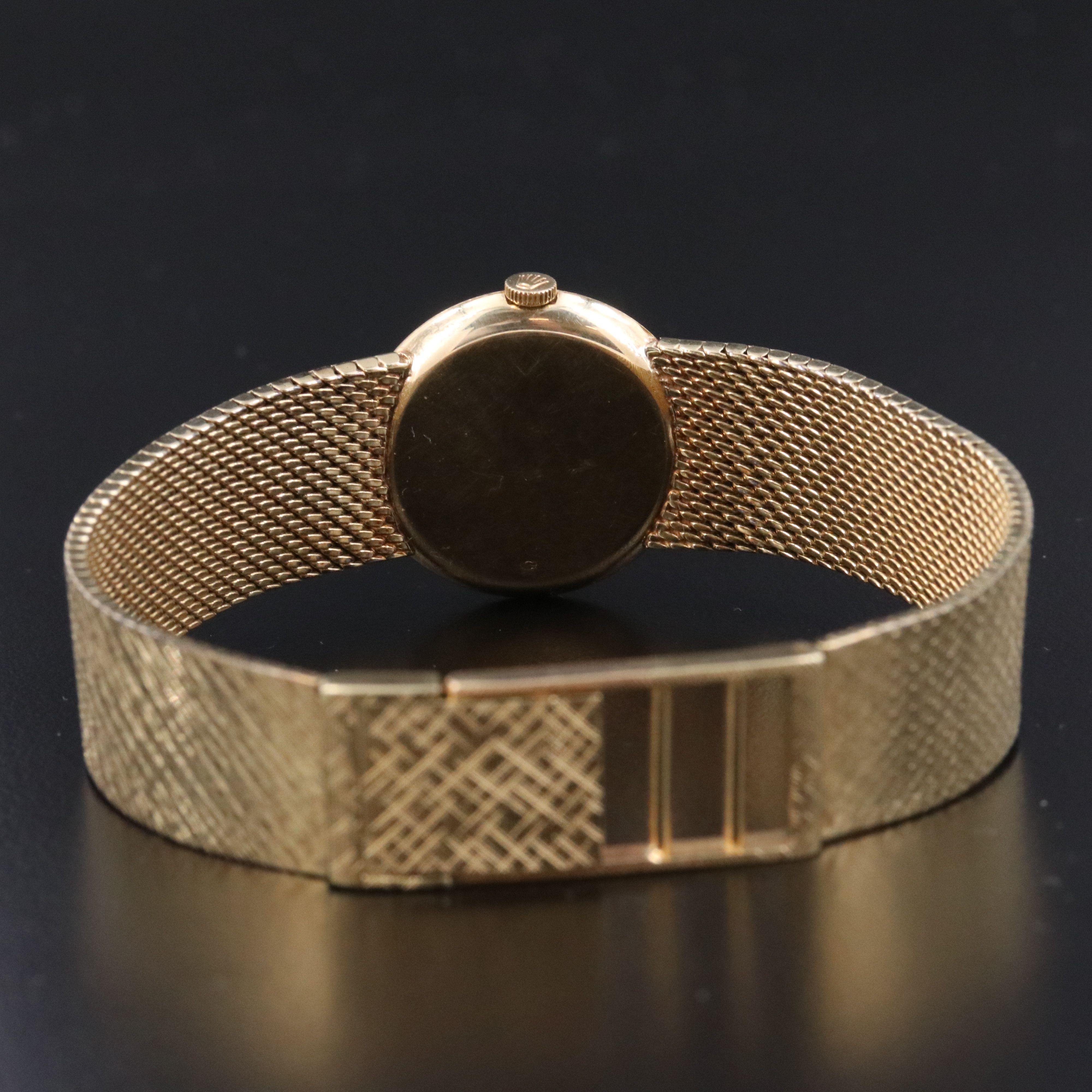 Vintage 14K Rolex Cellini Stem Wind Dress Watch