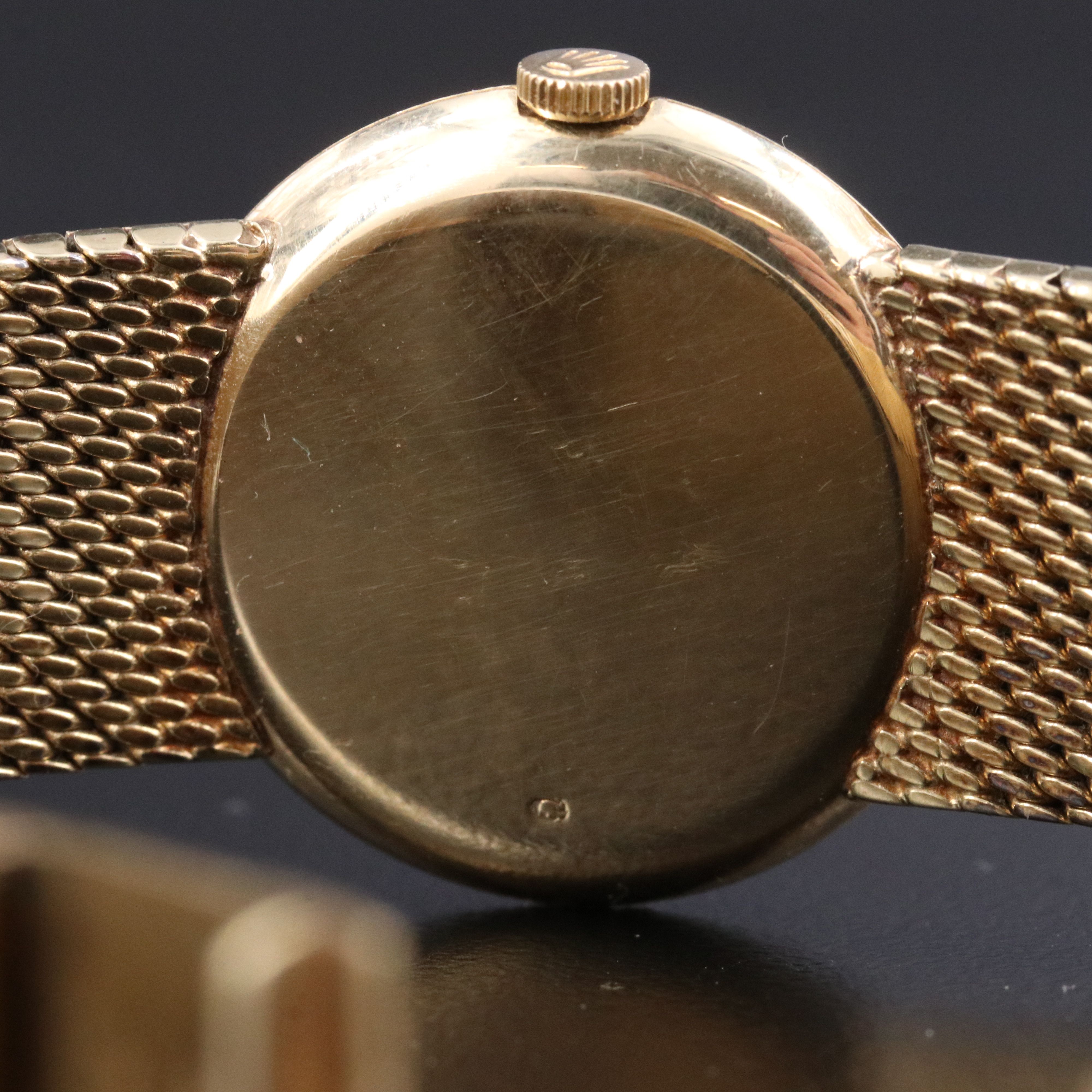 Vintage 14K Rolex Cellini Stem Wind Dress Watch