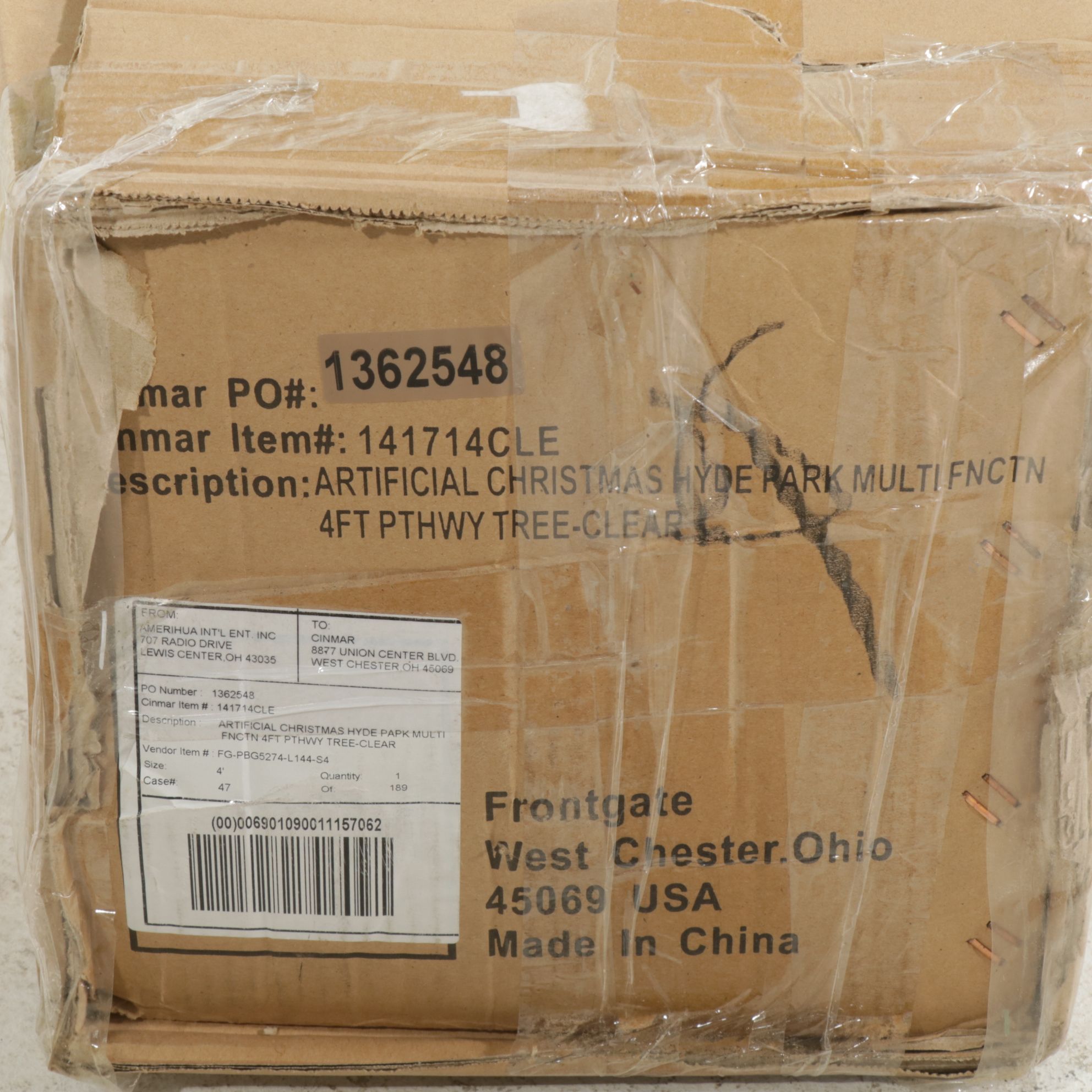 Frontgate 4-Foot Hyde Park Artificial Christmas Tree