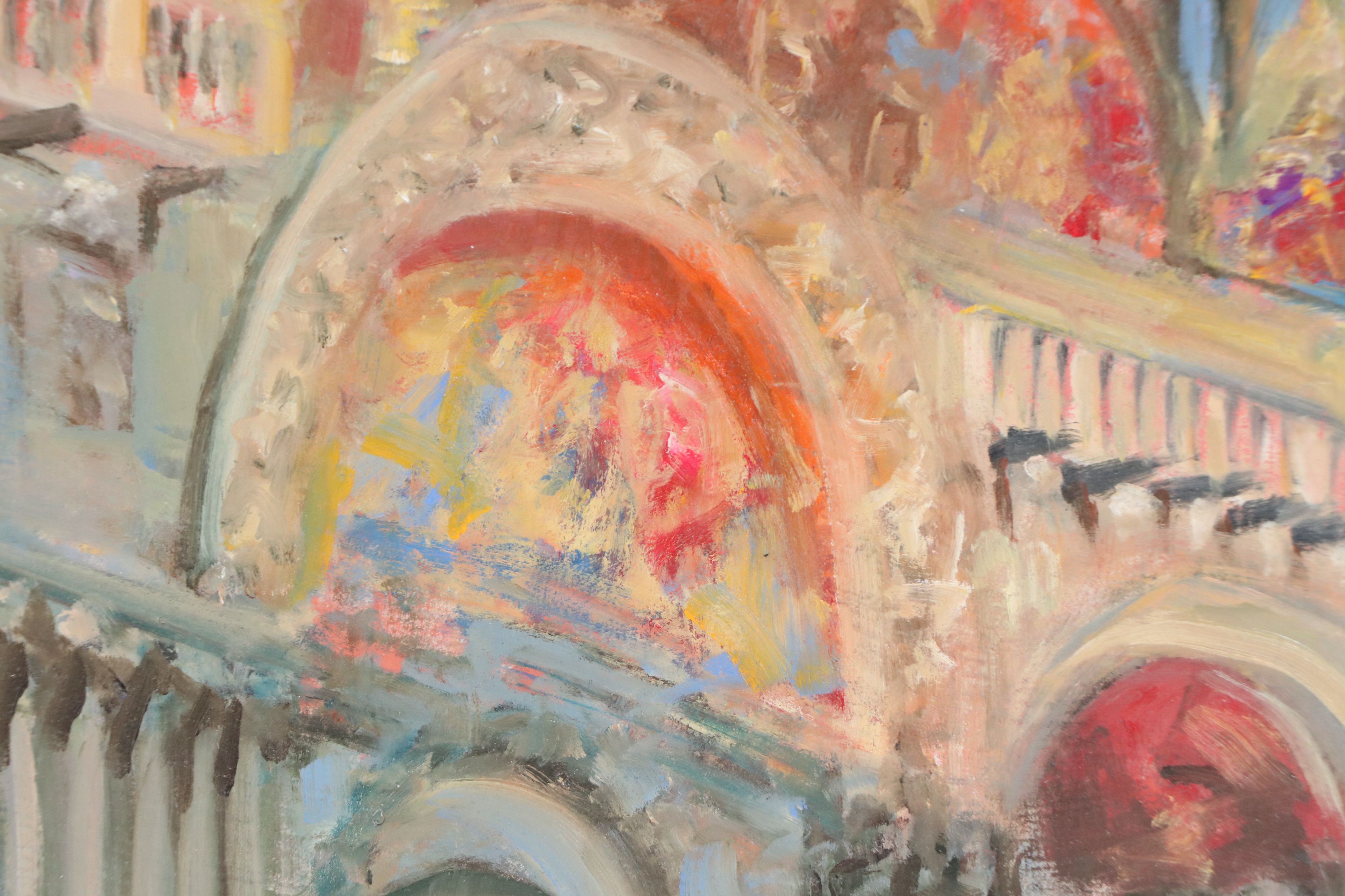 Nino Pippa Oil Painting "Venice - Glimpse of Saint Mark's Cathedral," 2019
