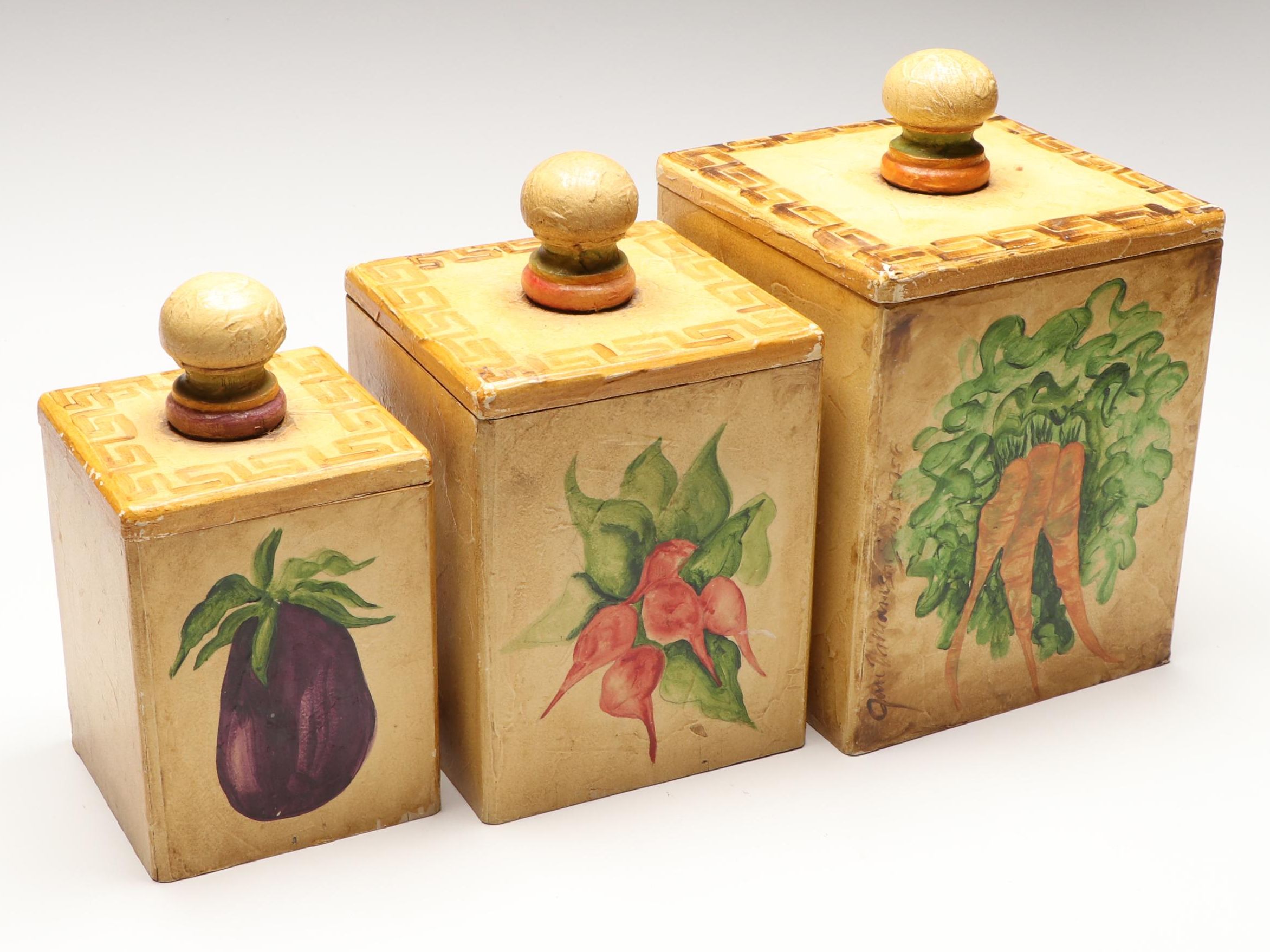 Plenty's Horn Tuscan Style Wood Canisters with More Kitchen Tools and Décor