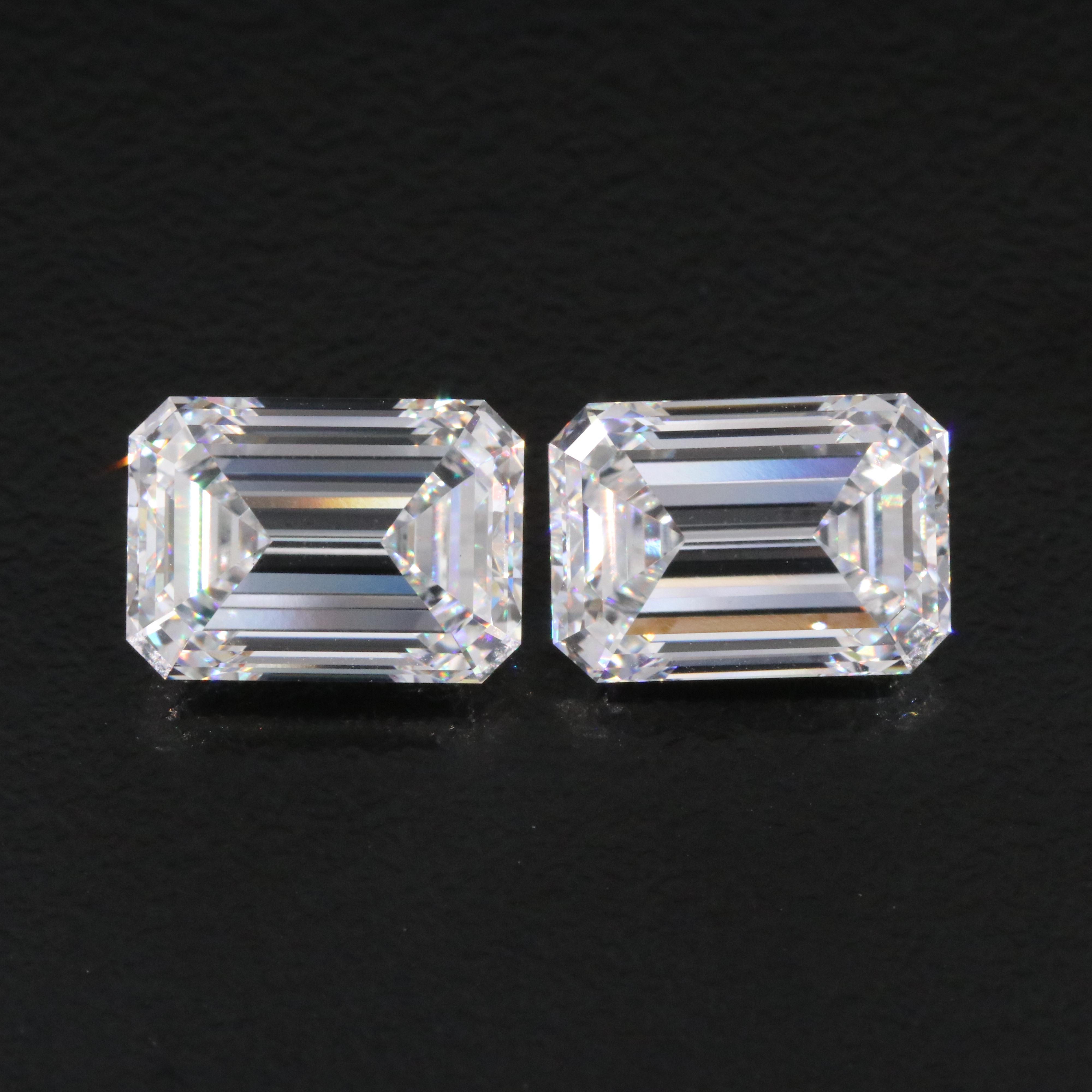 Loose 8.14 CTW Lab Grown Diamond Pair with IGI Reports