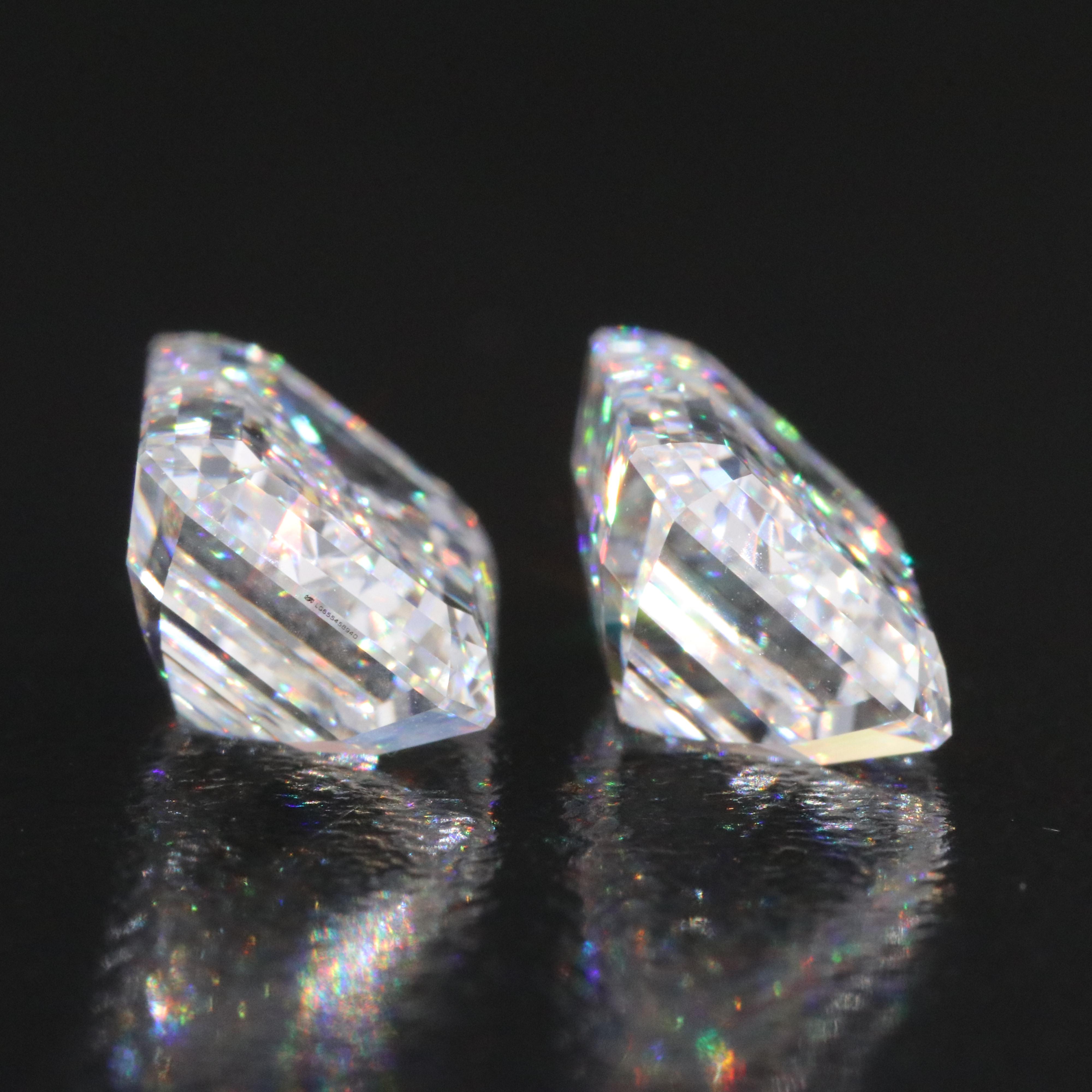 Loose 8.14 CTW Lab Grown Diamond Pair with IGI Reports