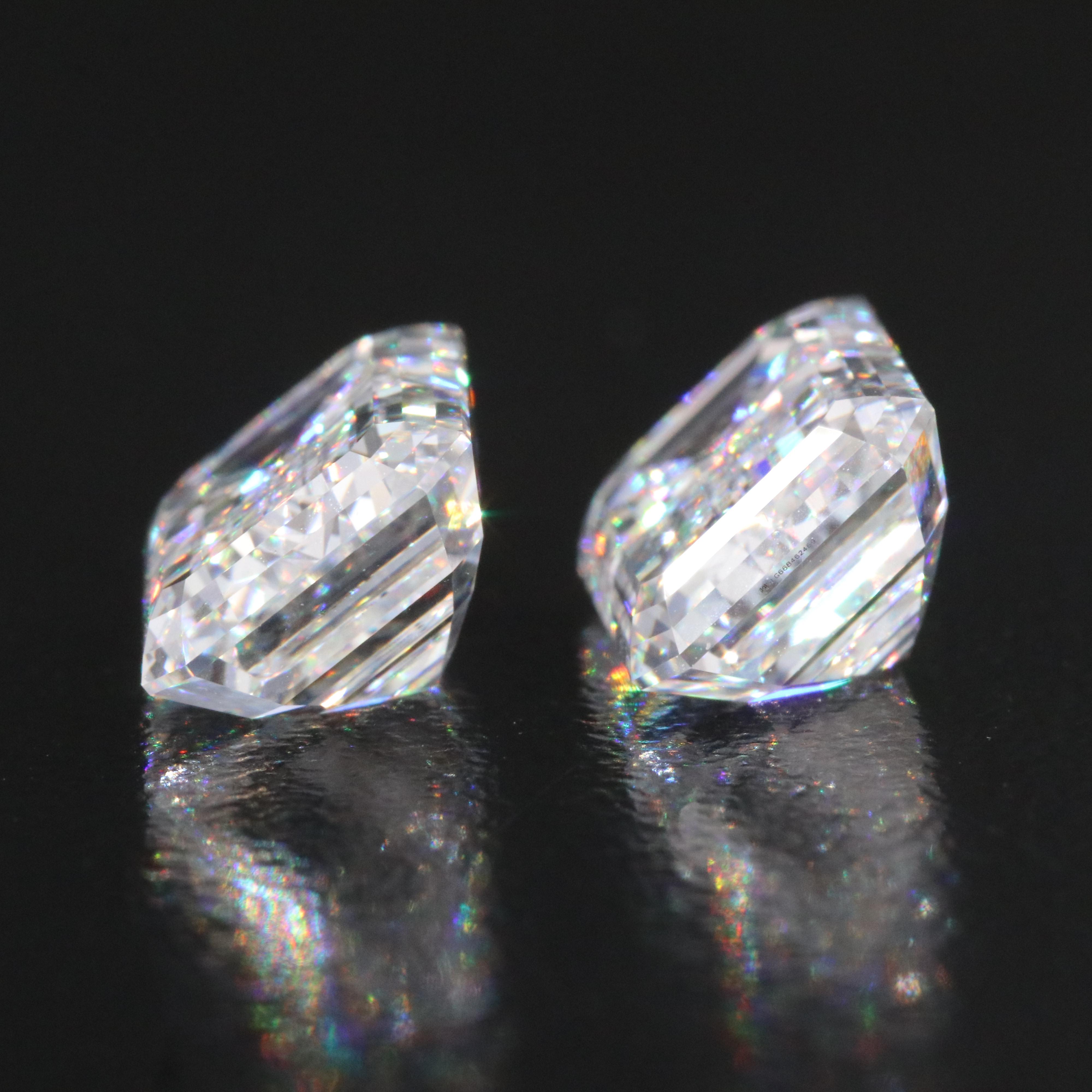 Loose 8.14 CTW Lab Grown Diamond Pair with IGI Reports