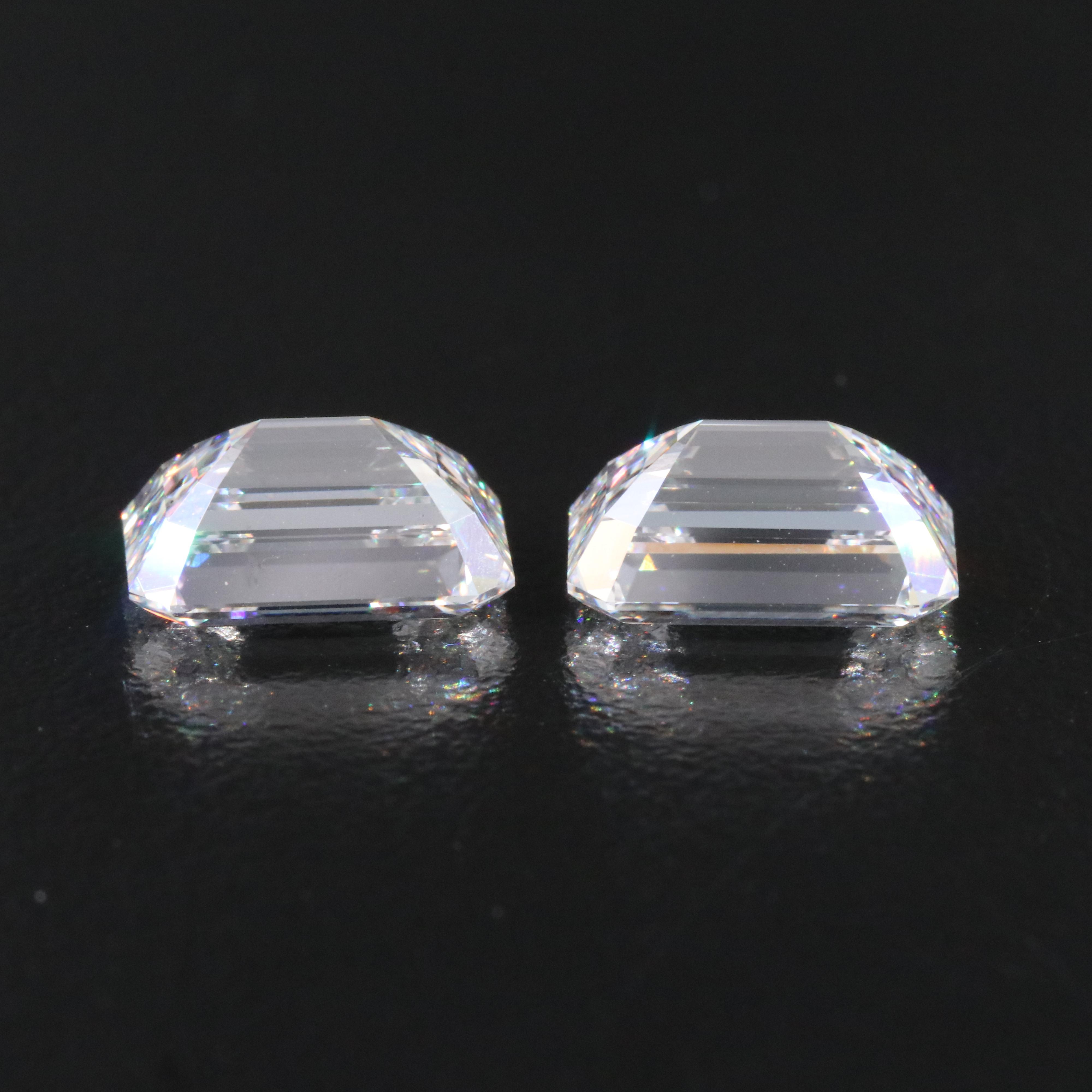 Loose 8.14 CTW Lab Grown Diamond Pair with IGI Reports