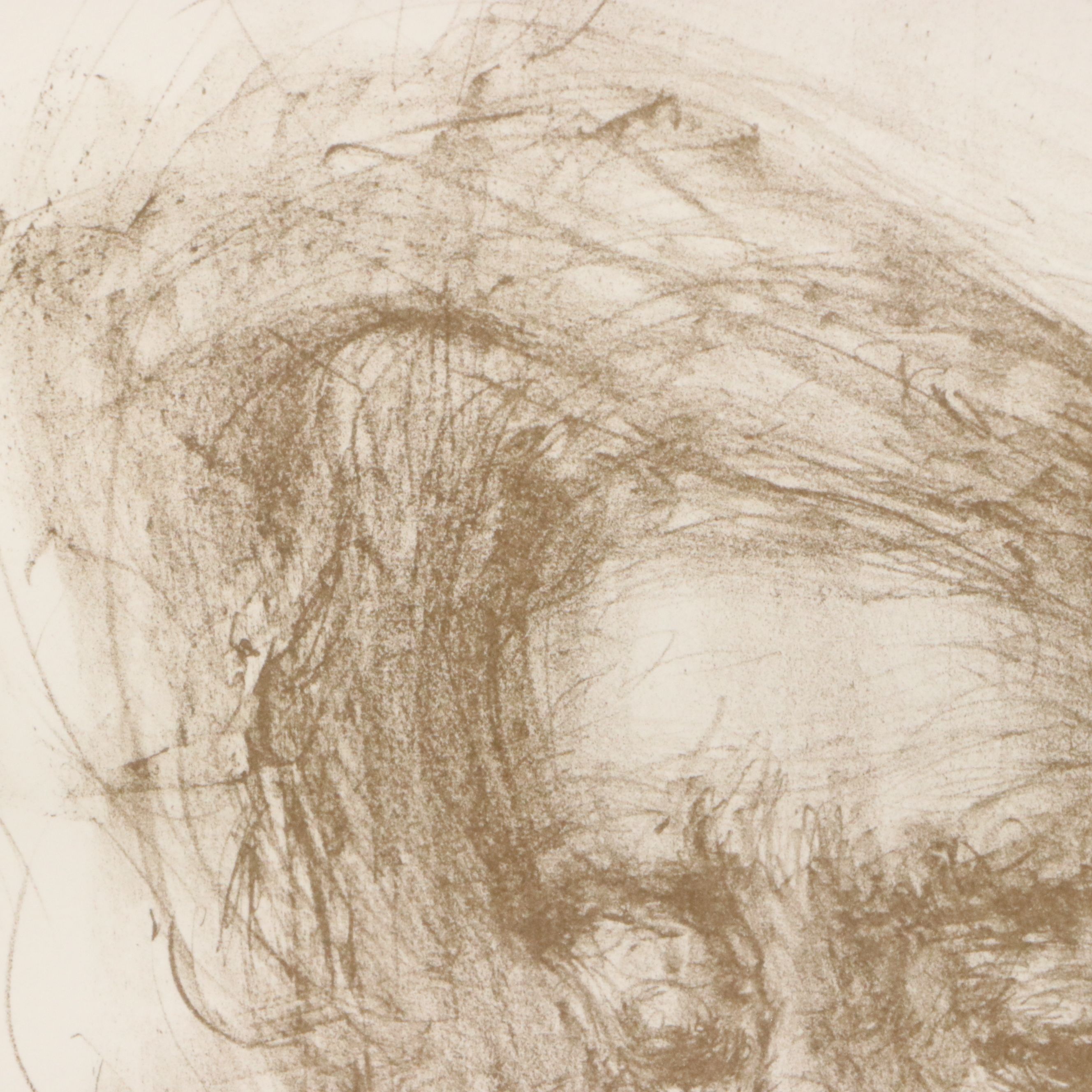 Edna Hibel Plotkin Portrait Lithograph "Bearded Man"