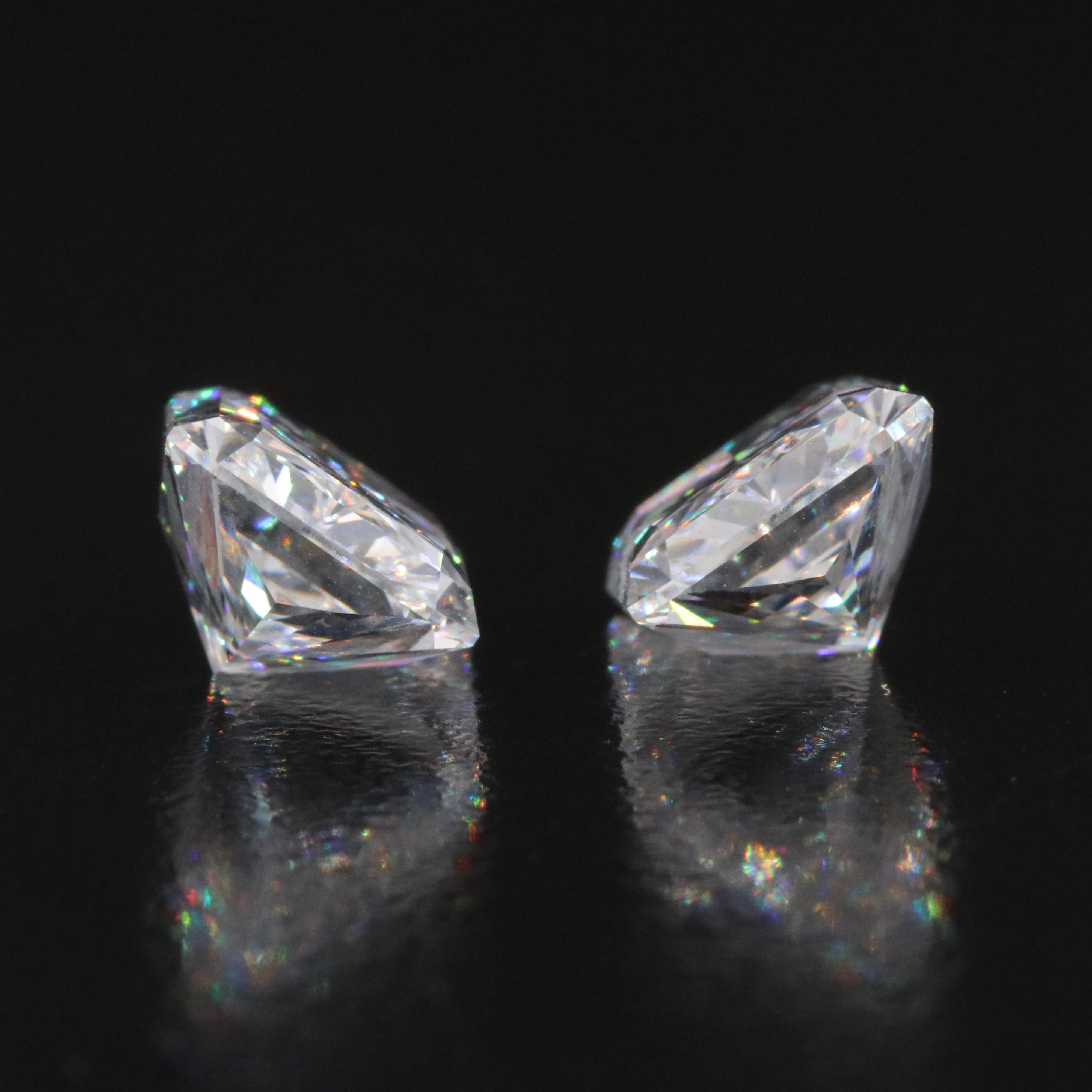Loose 8.16 CTW Lab Grown Diamond Pair with IGI Reports
