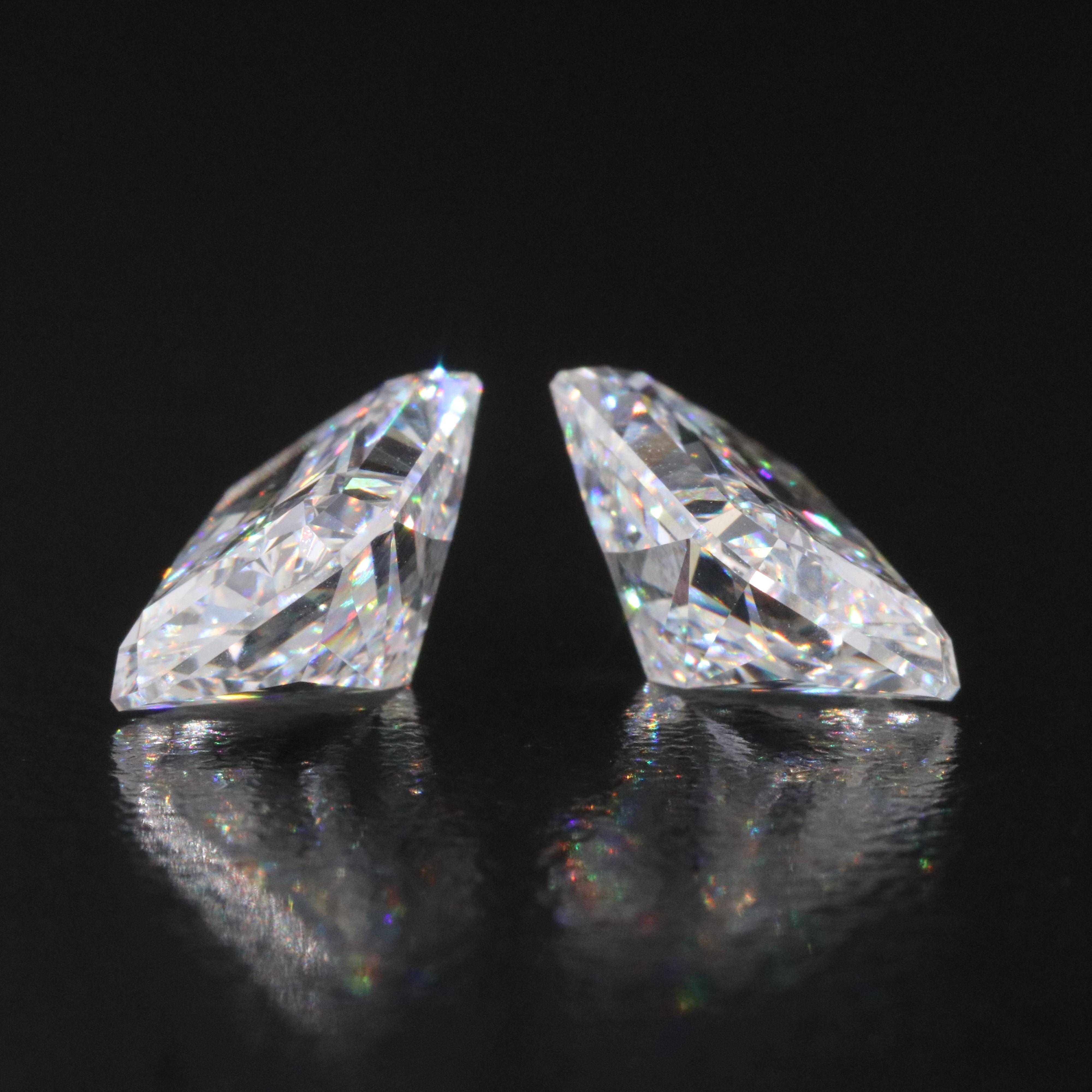 Loose 8.16 CTW Lab Grown Diamond Pair with IGI Reports