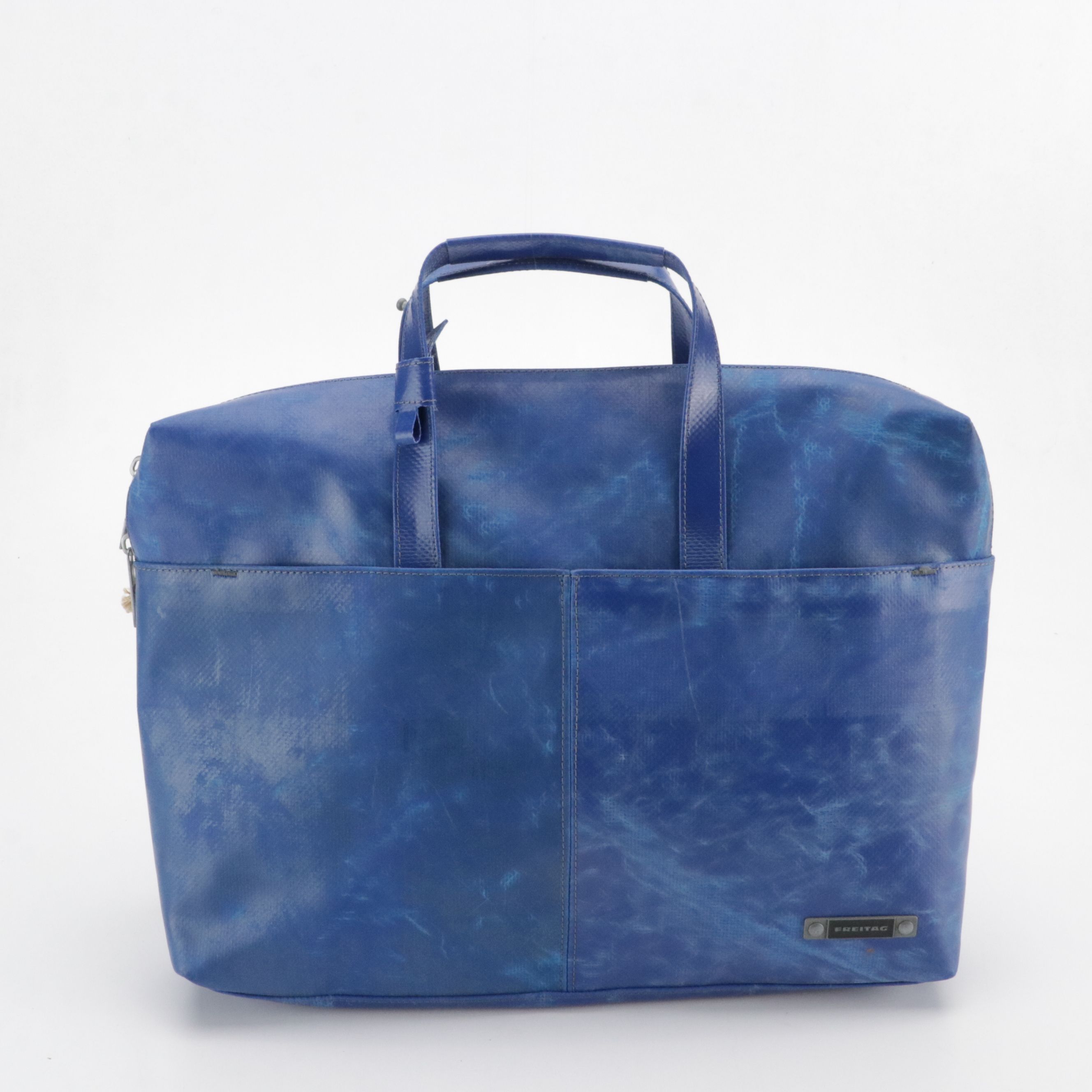 Freitag R523 Hoffmann Business Bag in Blue Vintage Recycled Tarp, With Tags