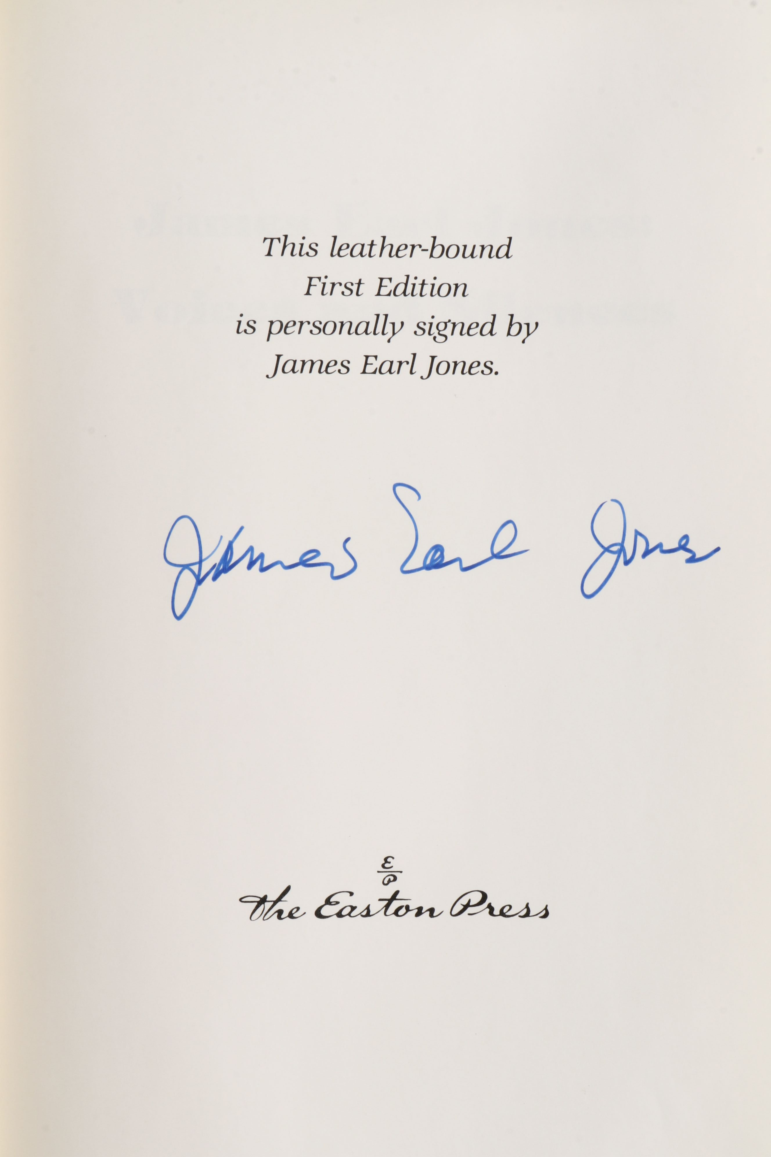 Signed First Edition "James Earl Jones: Voices and Silences" and More Books
