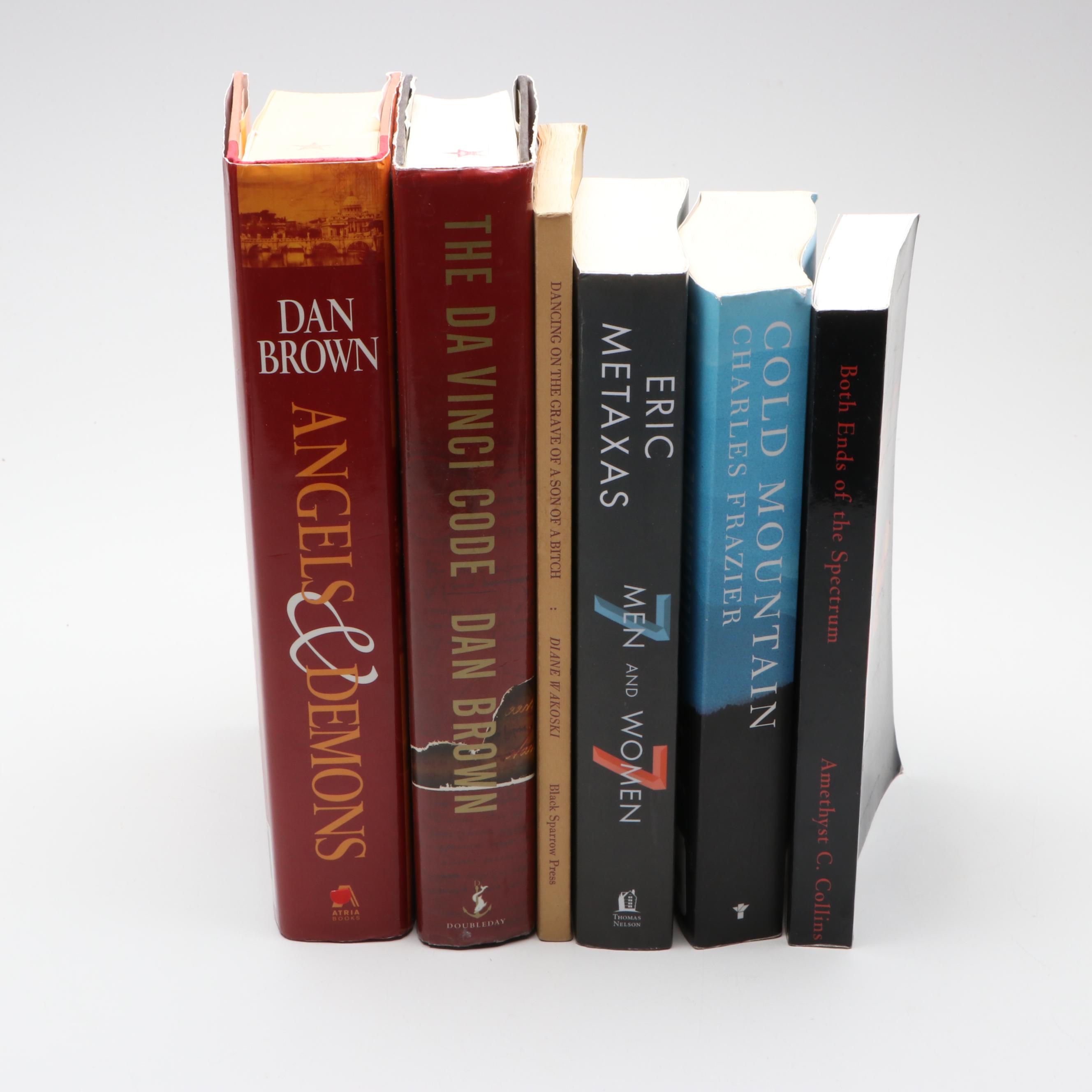"The Da Vinci Code" and "Angels & Demons" by Dan Brown with Other Books