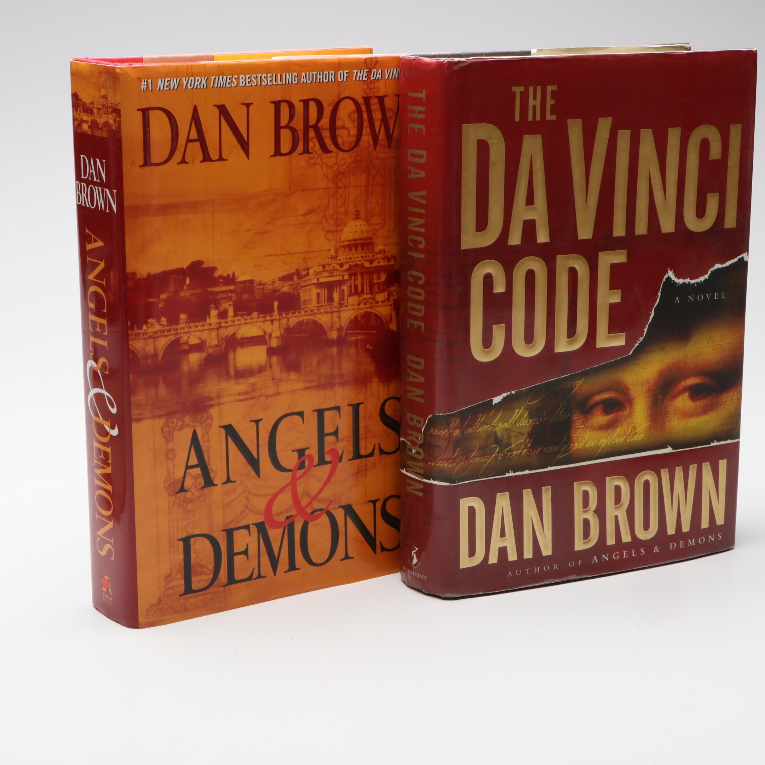 "The Da Vinci Code" and "Angels & Demons" by Dan Brown with Other Books