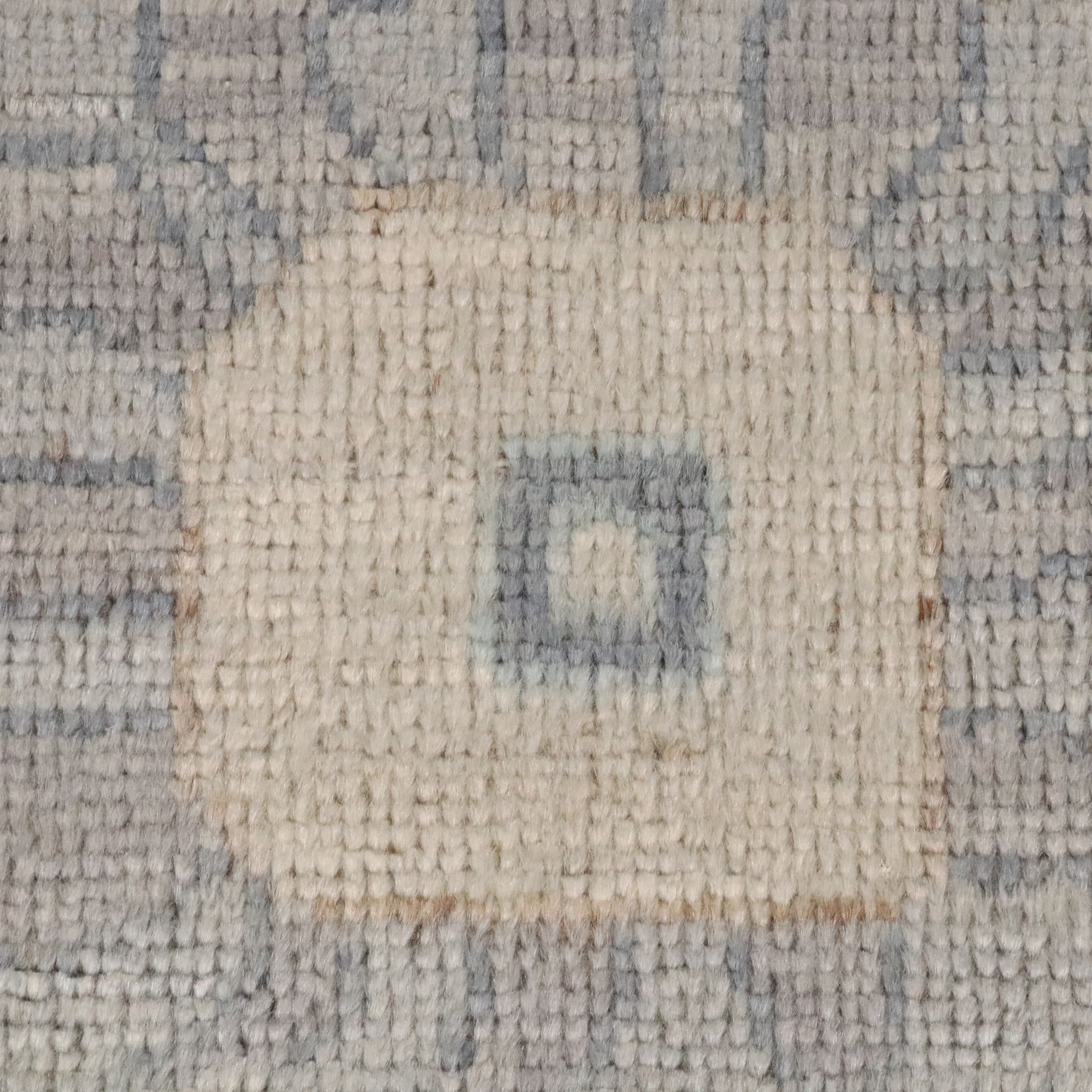 9'3 x 12'1 Hand-Knotted Indo-Turkish Oushak Room-Sized Rug