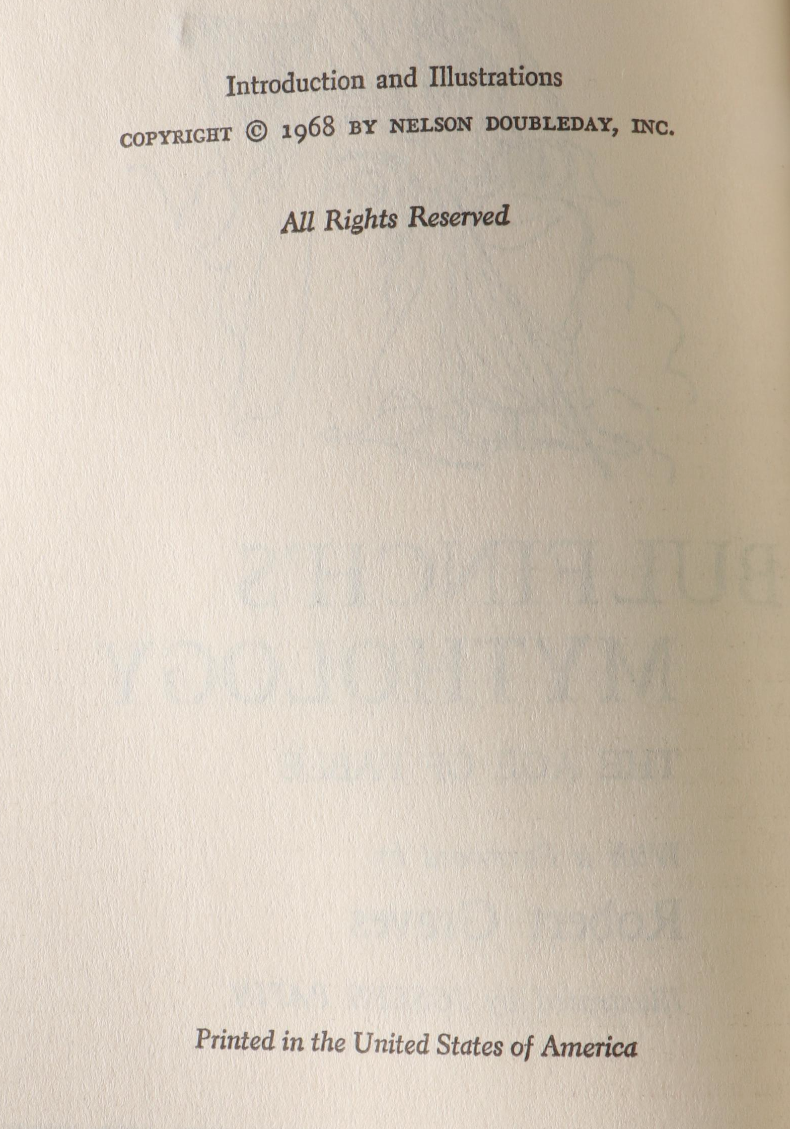 "Bulfinch's Mythology" by Robert Graves with Other Fantasy Books