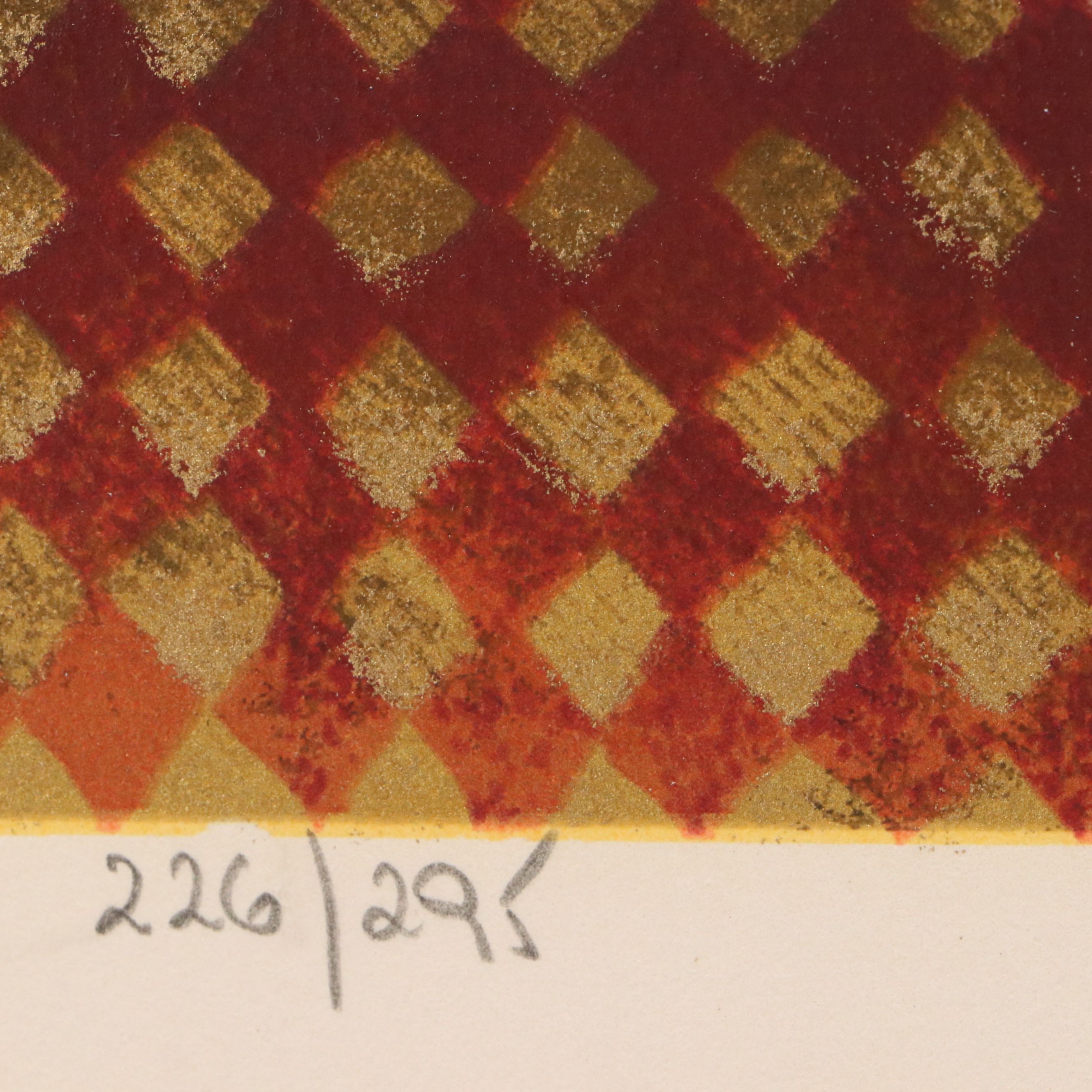 Sami Briss Serigraph "Muzicā," Late 20th Century