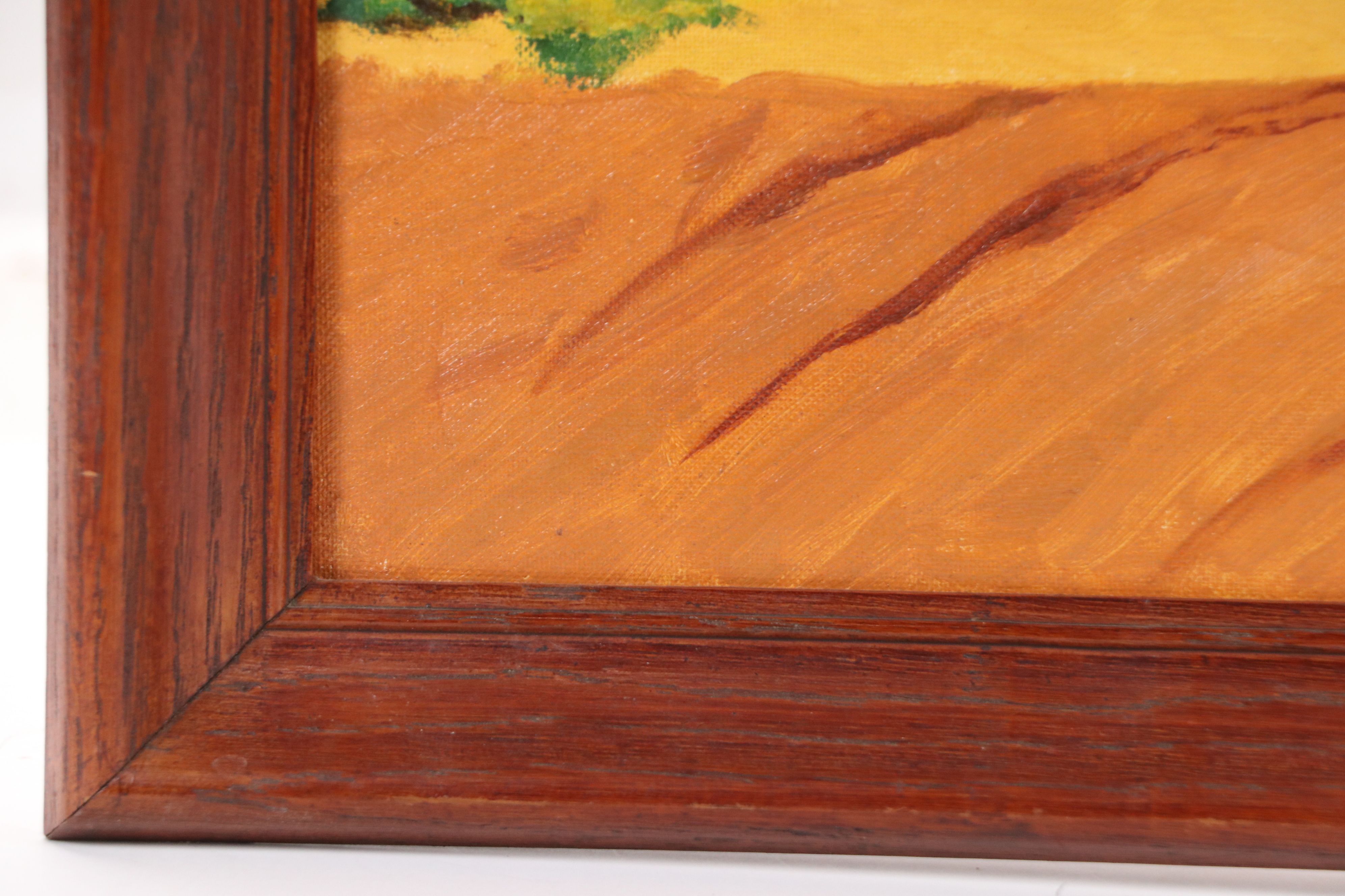 G. Nepper Oil Painting of Cowboy in the desert, 1975