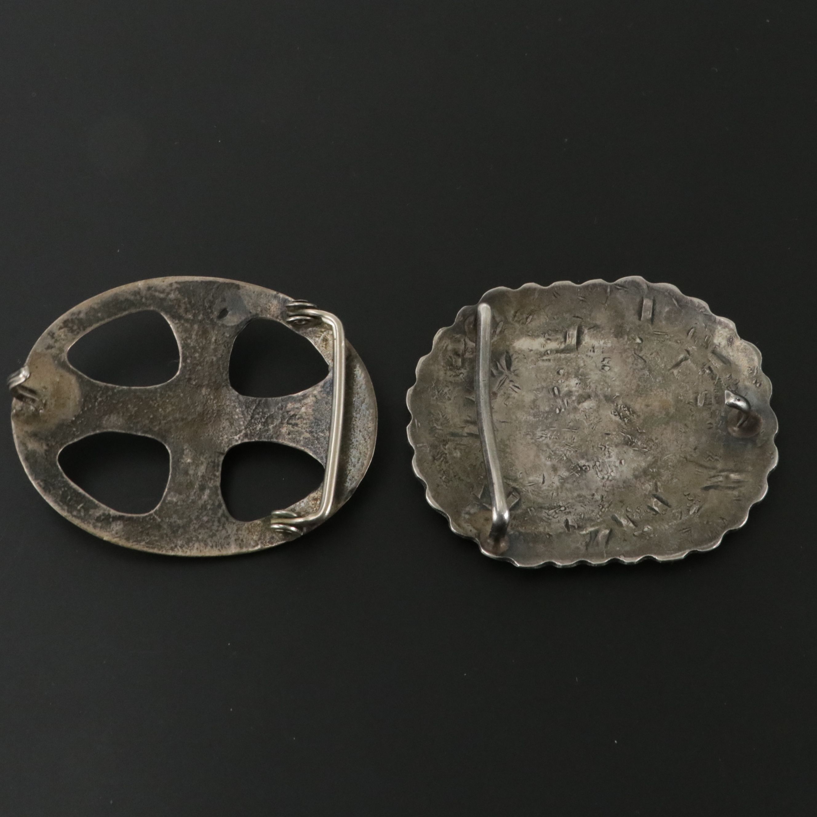 Southwestern Sterling Silver Turquoise Belt Buckles