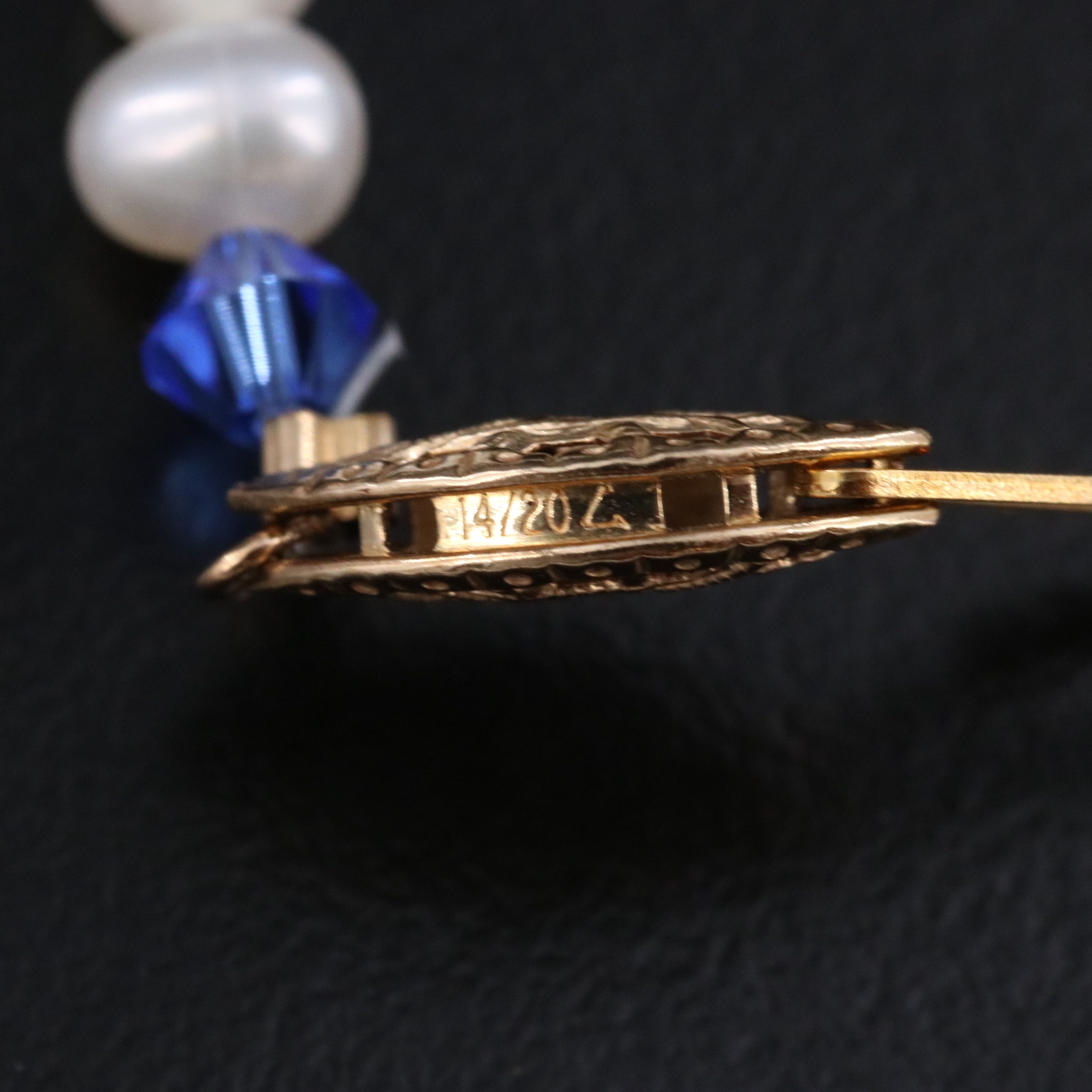 Pearl Necklaces with Gold-Filled Clasps and Glass Bead Accents