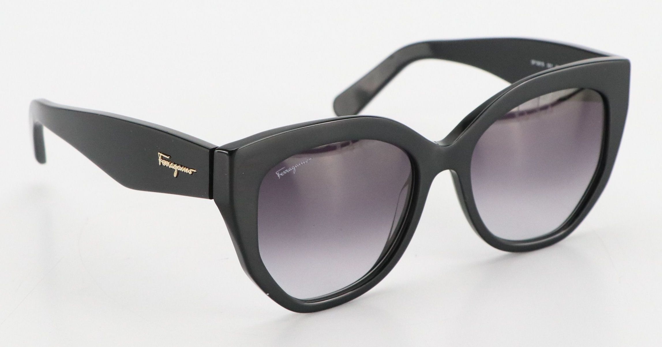 Salvatore Ferragamo SF1061S Black Butterfly Framed Sunglasses with Case & Box